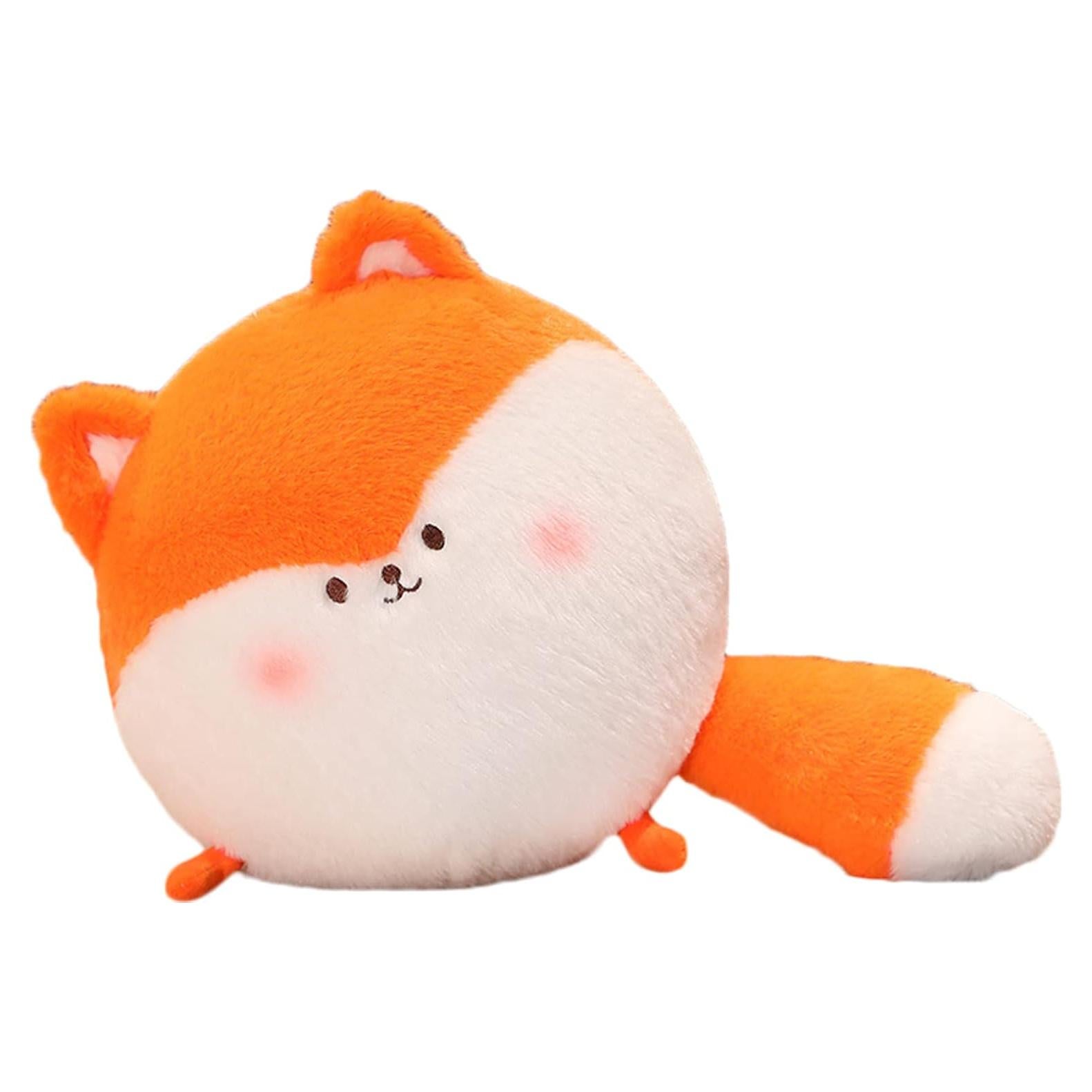 Almohada de Peluche Redonda Zorro Naranja 26.2 cm GOOC