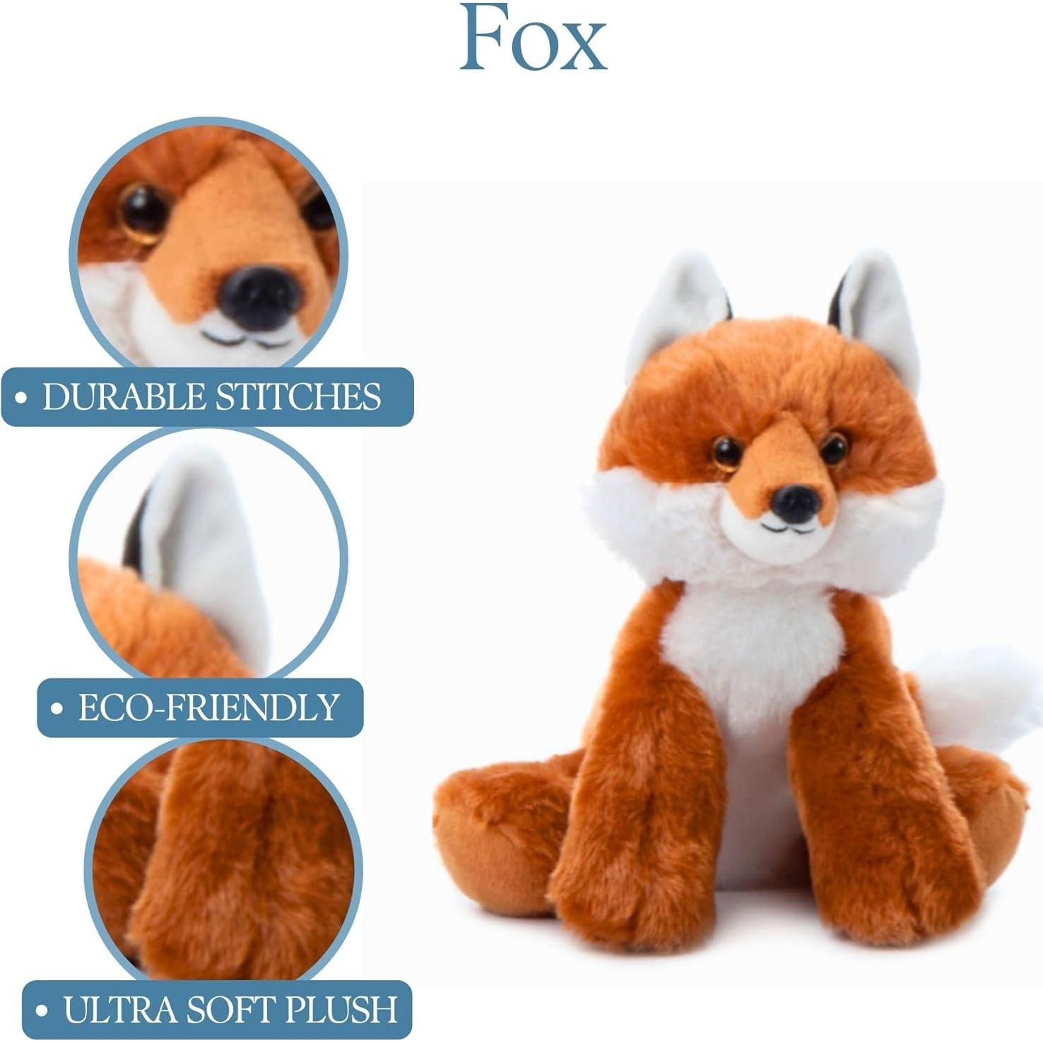 Zorro de Peluche Wild Onez 20 cm - Regalo para Niños