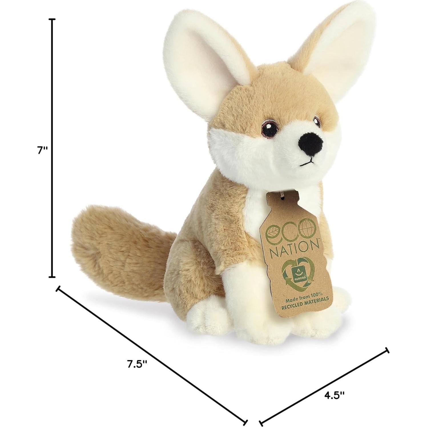 Peluches Eco Nation Aurora Zorro Fennec 19.1 cm Sostenible