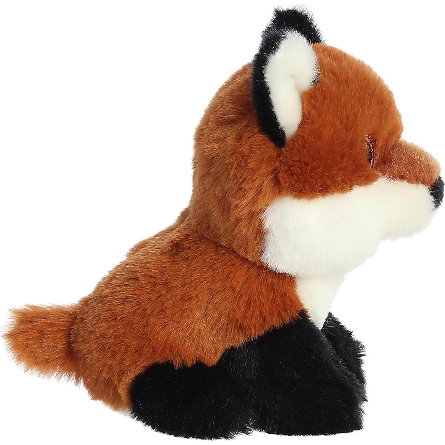 Mini Zorro de Peluche Aurora Eco Nation - Marrón 7.6 cm