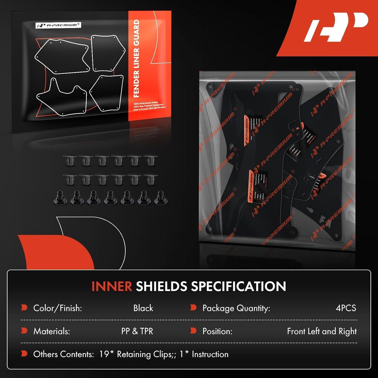 Guardias de Salpicaduras A-Premium para Toyota 4Runner 2003-2009
