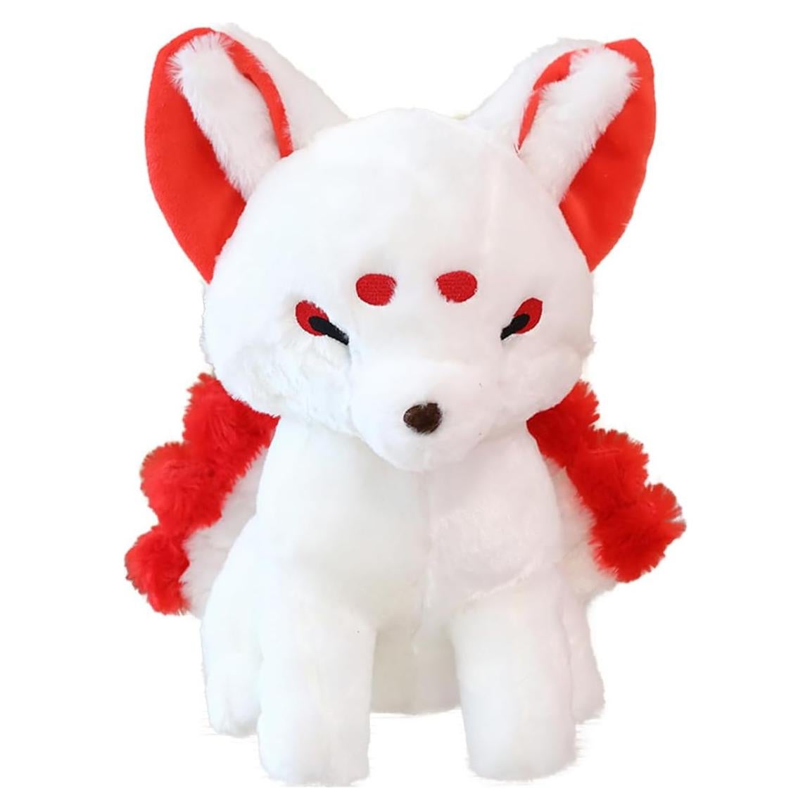 Zorro de Peluche de Nueve Colas ELAINREN 38cm Suave y Realista