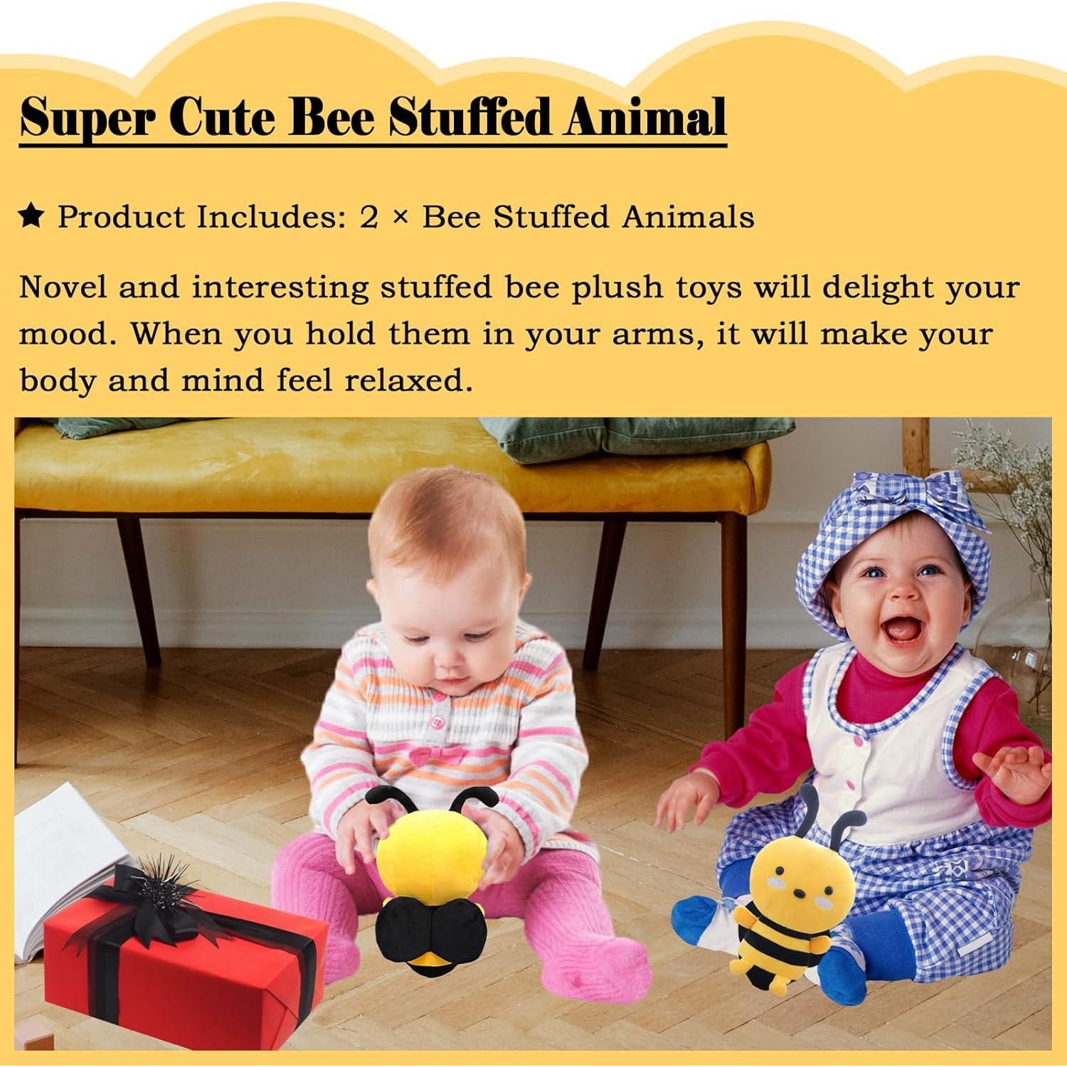 Juguete de Peluche Abeja Zhidiloveyou - 2 Piezas 20 cm