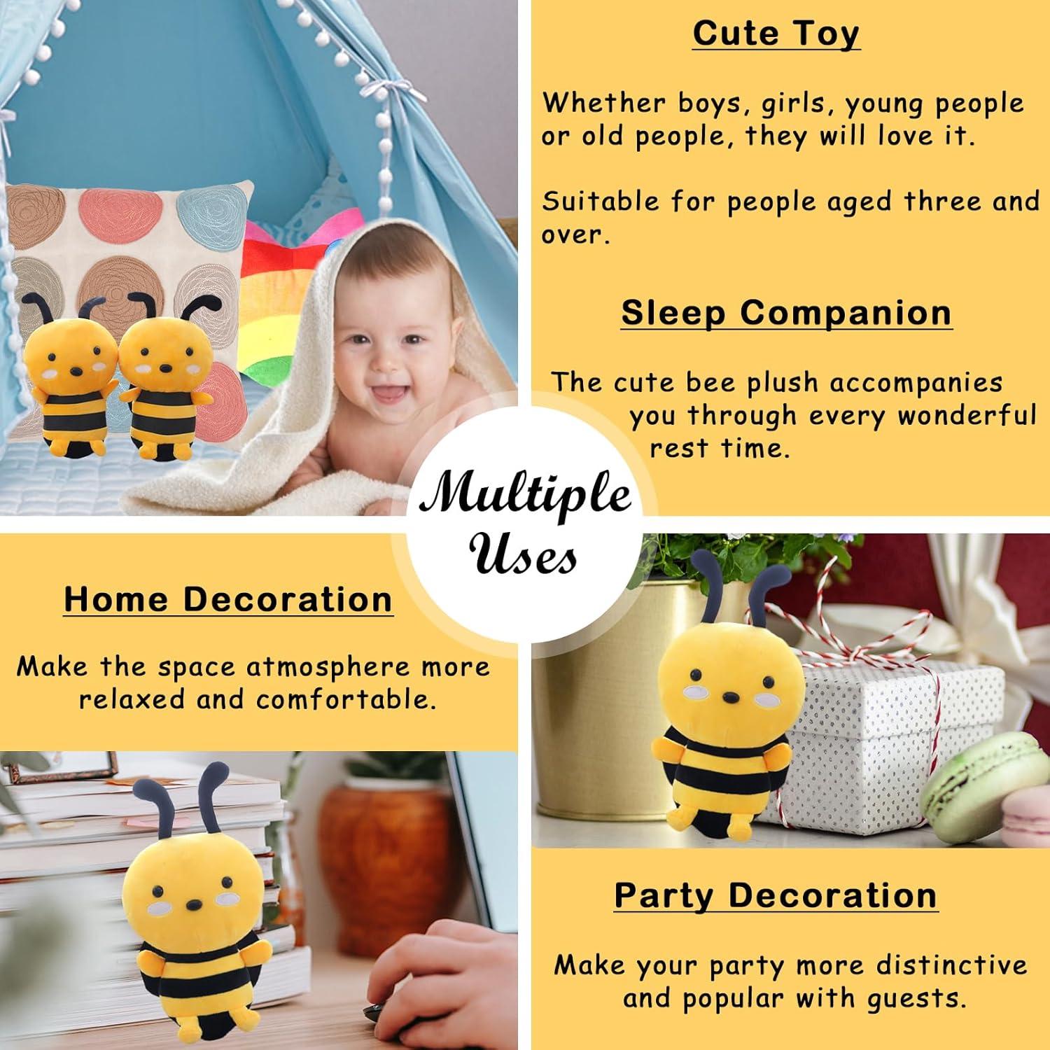 Juguete de Peluche Abeja Zhidiloveyou - 2 Piezas 20 cm