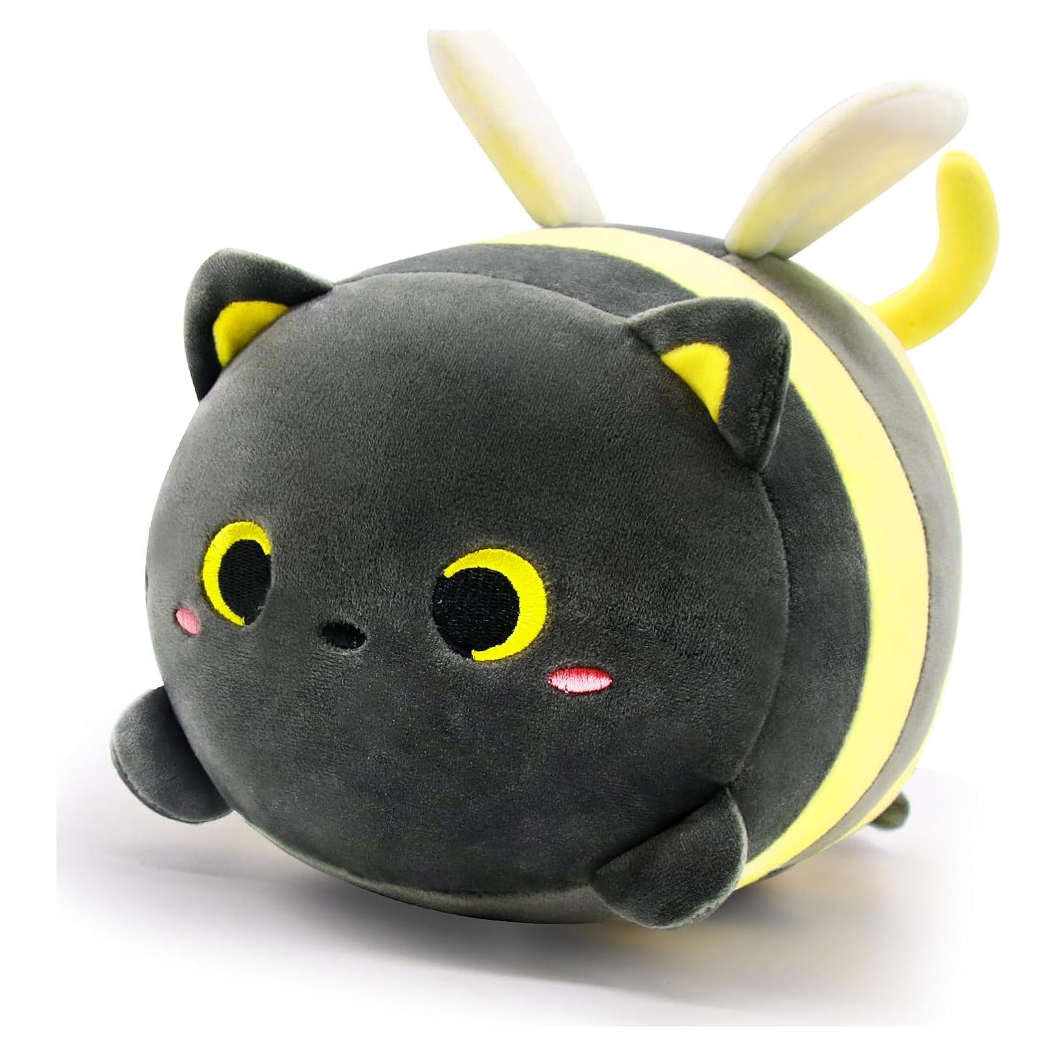 Almohada de Peluche Gato Abeja LSYDCARM 20 cm Suave