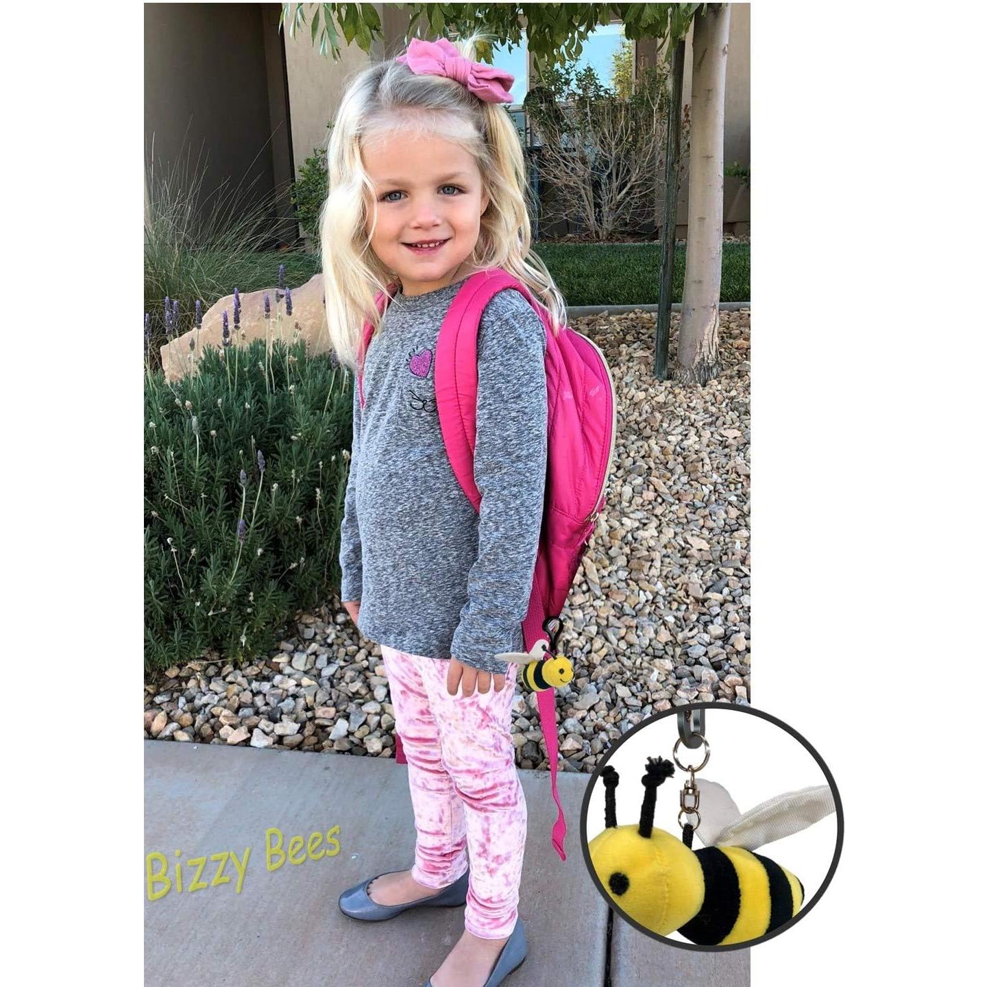 Juego de 5 Abejas de Peluche Suaves Bizzy Bees 12 cm