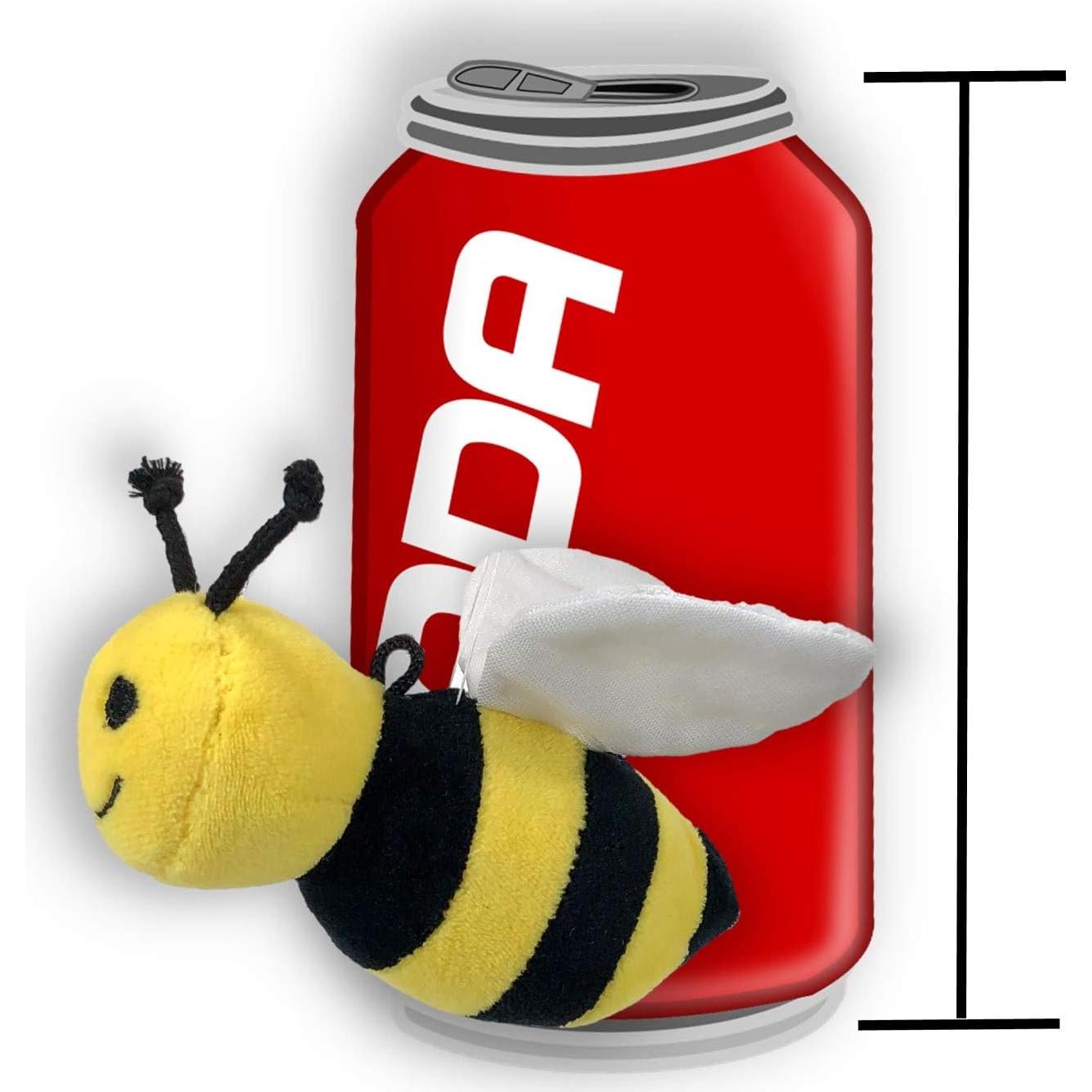 Juego de 5 Abejas de Peluche Suaves Bizzy Bees 12 cm