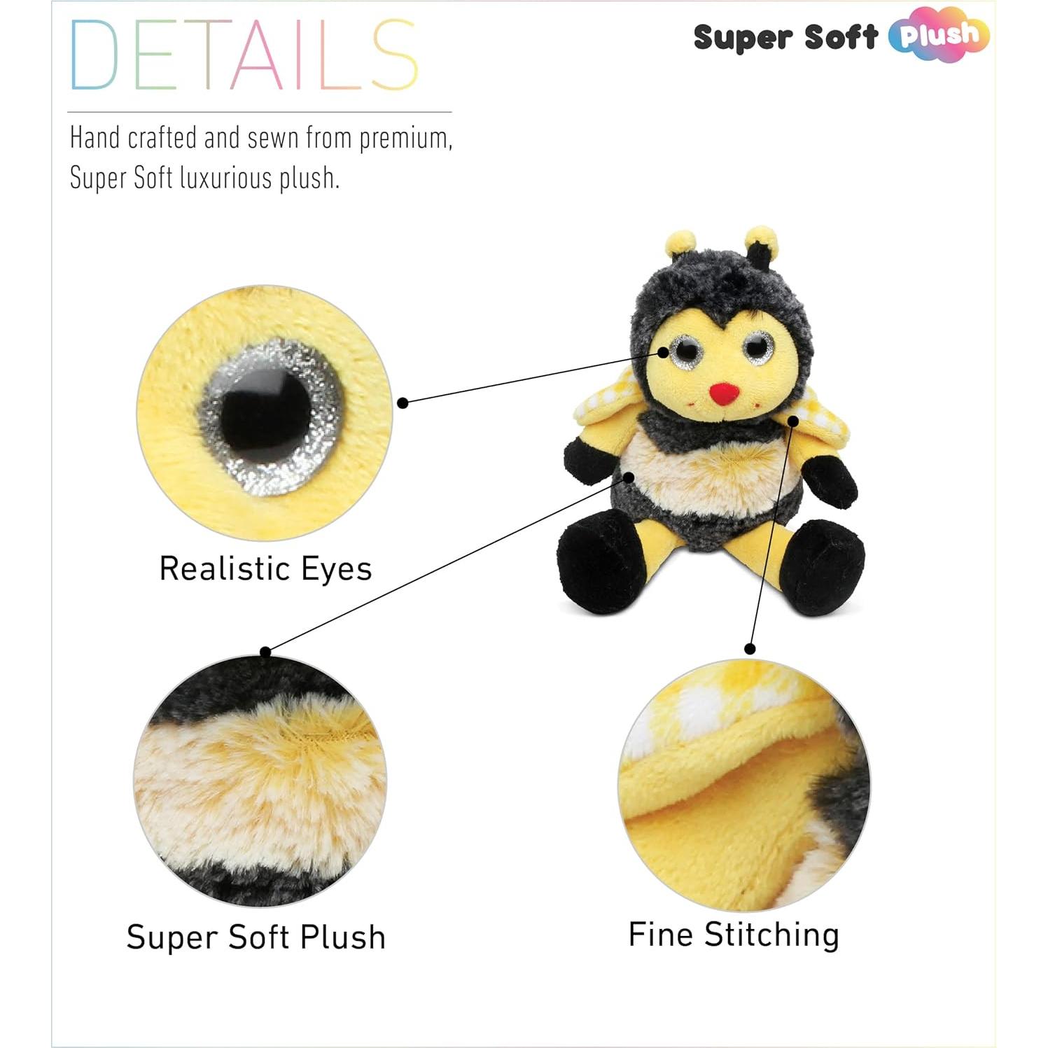 Animal de Peluche Abeja Sentada DolliBu 18 cm Suave