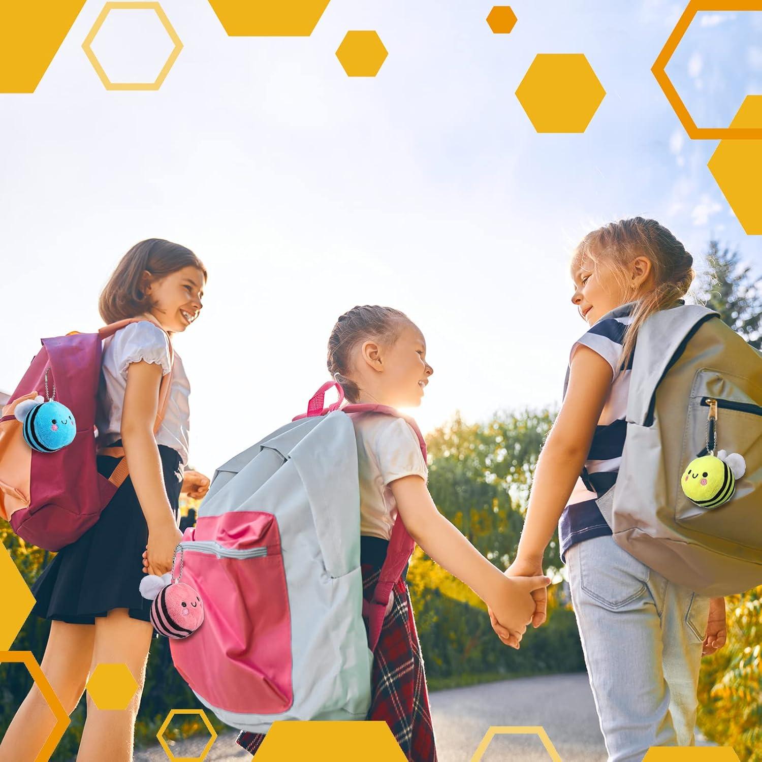 8 Abejas de Peluche Suave Sratte 8 cm para Decoración Fiesta