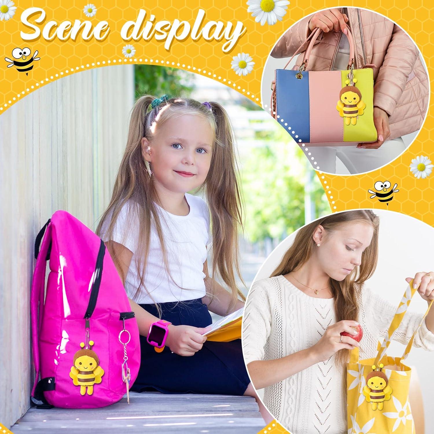 24 Juguetes de Abeja de Peluche HyDren 12 cm para Fiestas