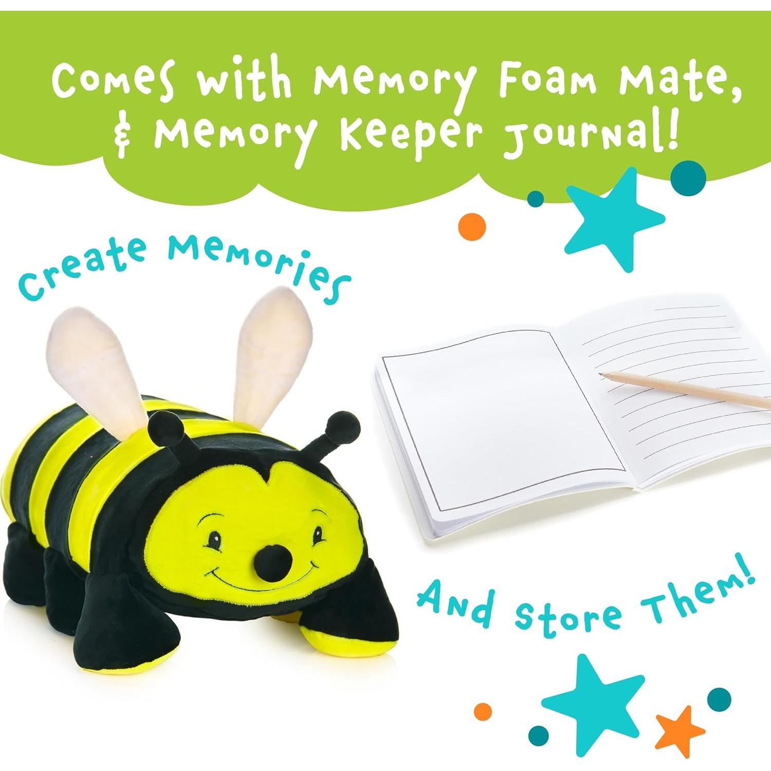 Almohada de Espuma de Memoria Buzz La Abeja 15" con Diario