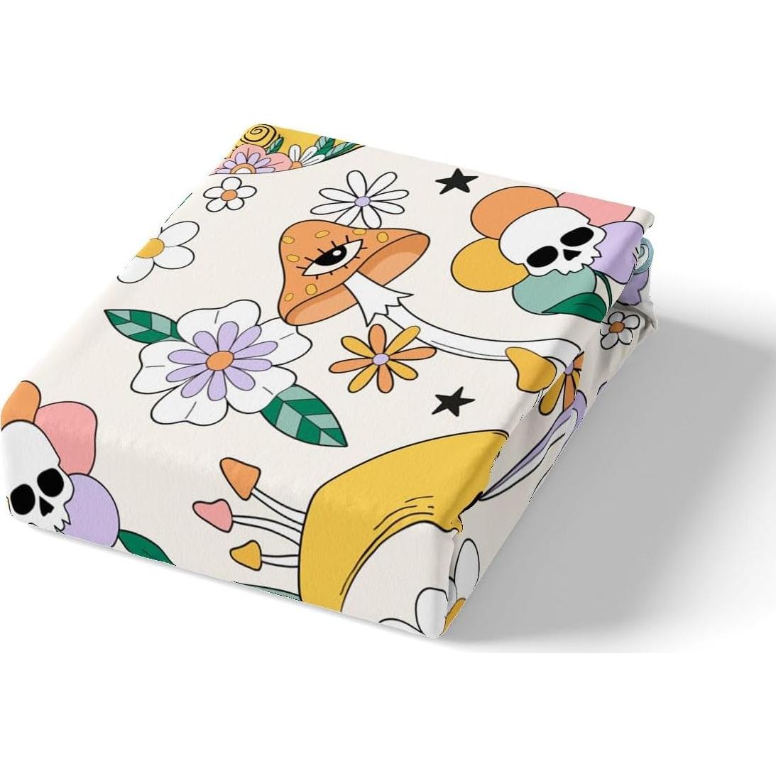 Funda de Edredón Queen Castle Fairy Floral Bohemio 3 Piezas