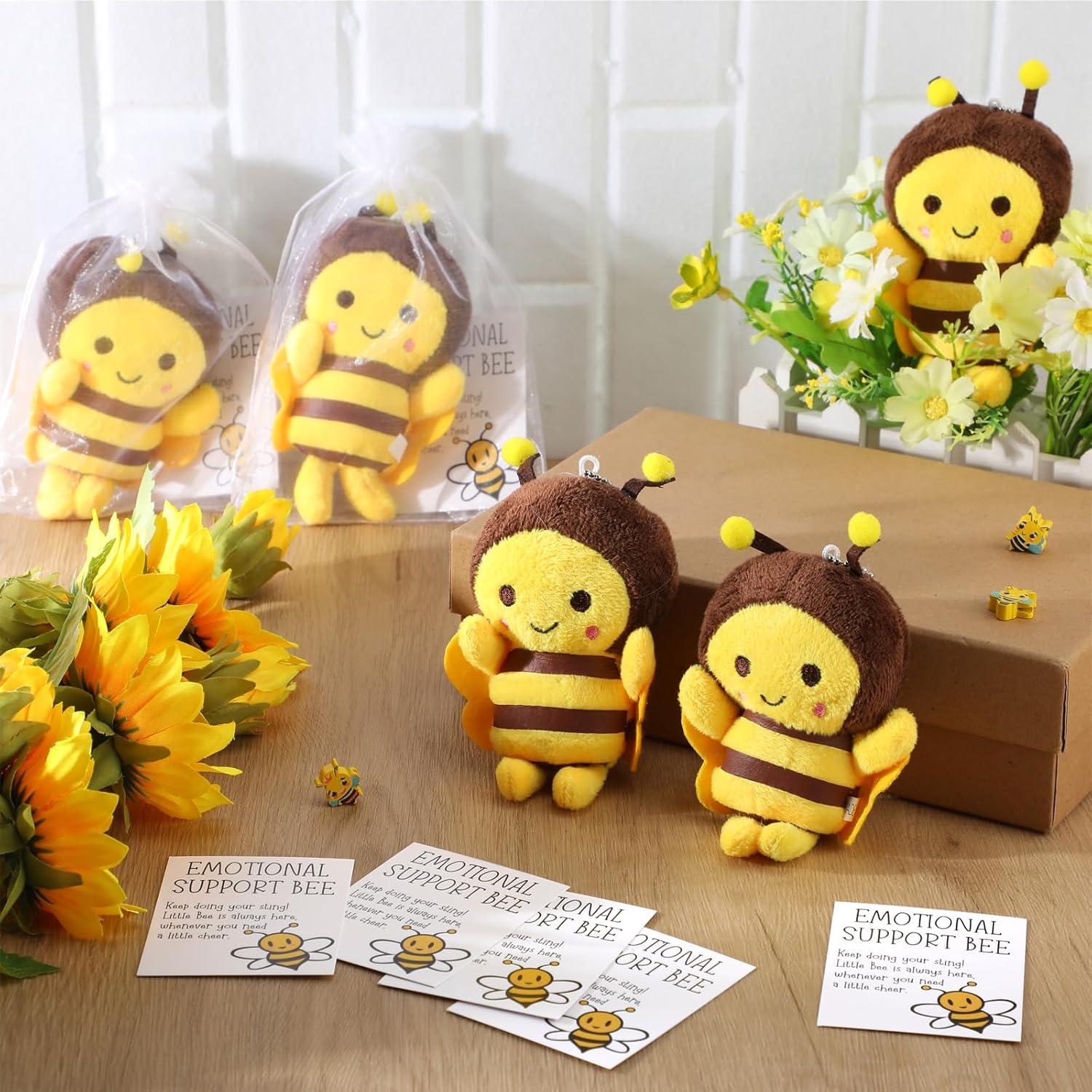 Regalos de Abeja de Peluche RoundFunny - 12 Conjuntos Motivacionales