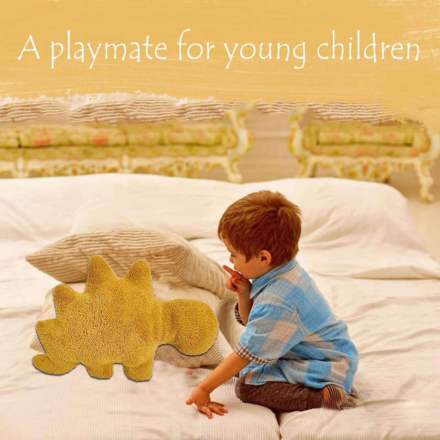 3 Almohadas de Peluche Dinosaurio Nugget Lixzuch 45 cm