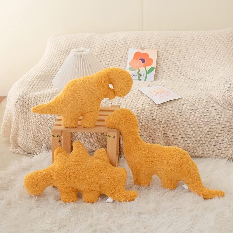 3 Almohadas de Peluche Dinosaurio Nugget Lixzuch 45 cm