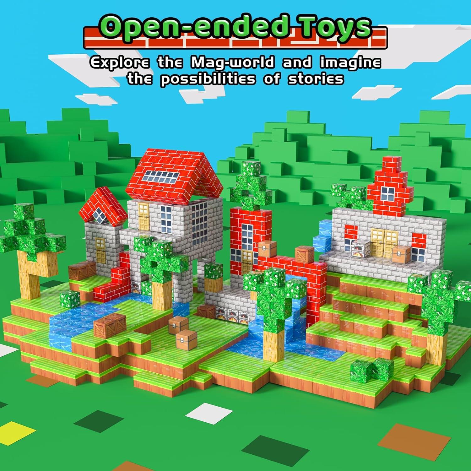 Set de Bloques Magnéticos Kinhzrude 100PCS Juguetes STEM 0.55kg