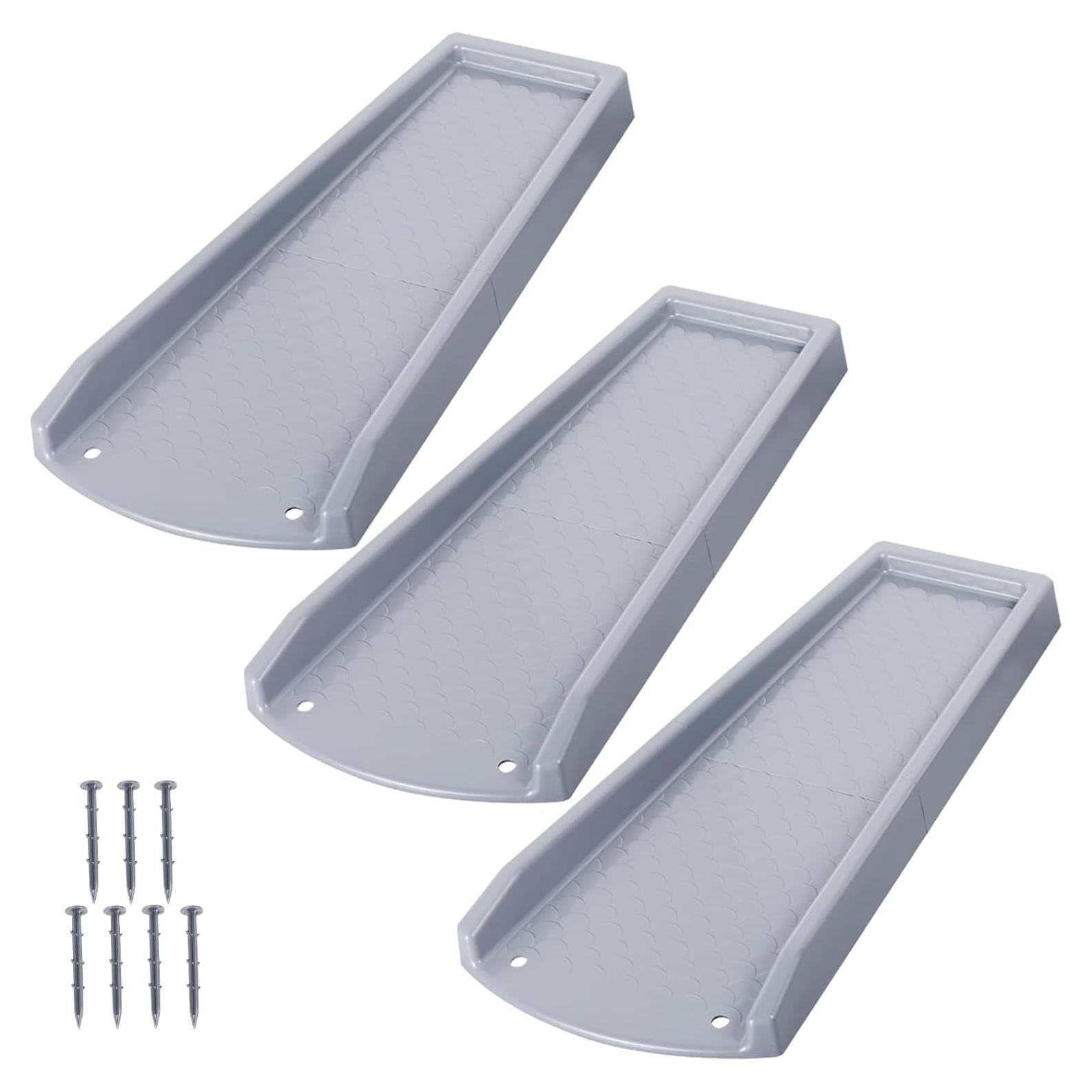 Bloque de Salpicadura Plusgutter 61 cm Gris - 3 Paquete