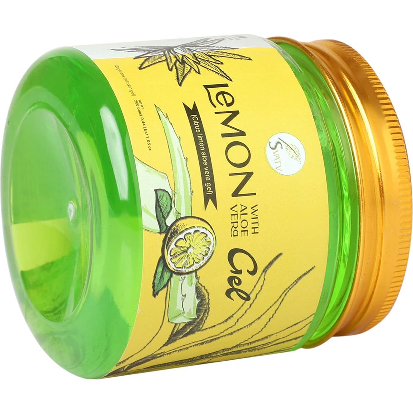 Gel de Aloe Vera SVATV con Limón 200g - Hidratante Facial y Corporal