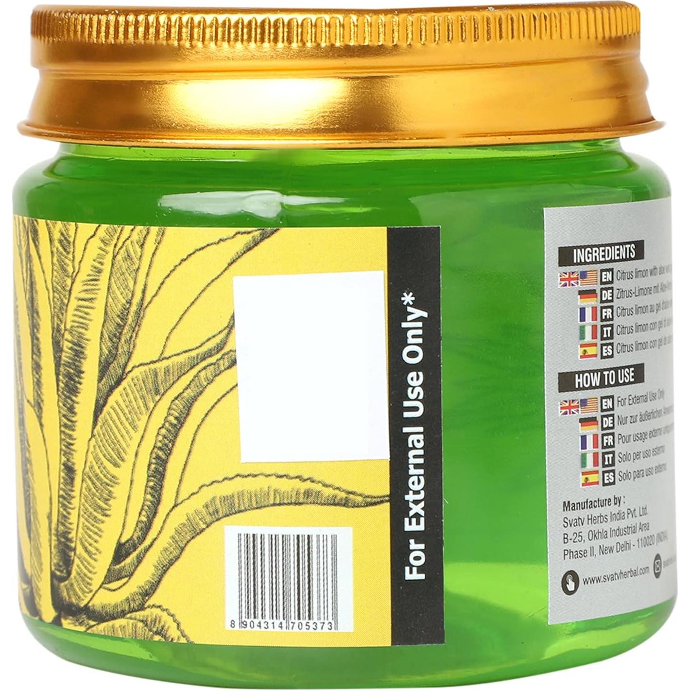 Gel de Aloe Vera SVATV con Limón 200g - Hidratante Facial y Corporal