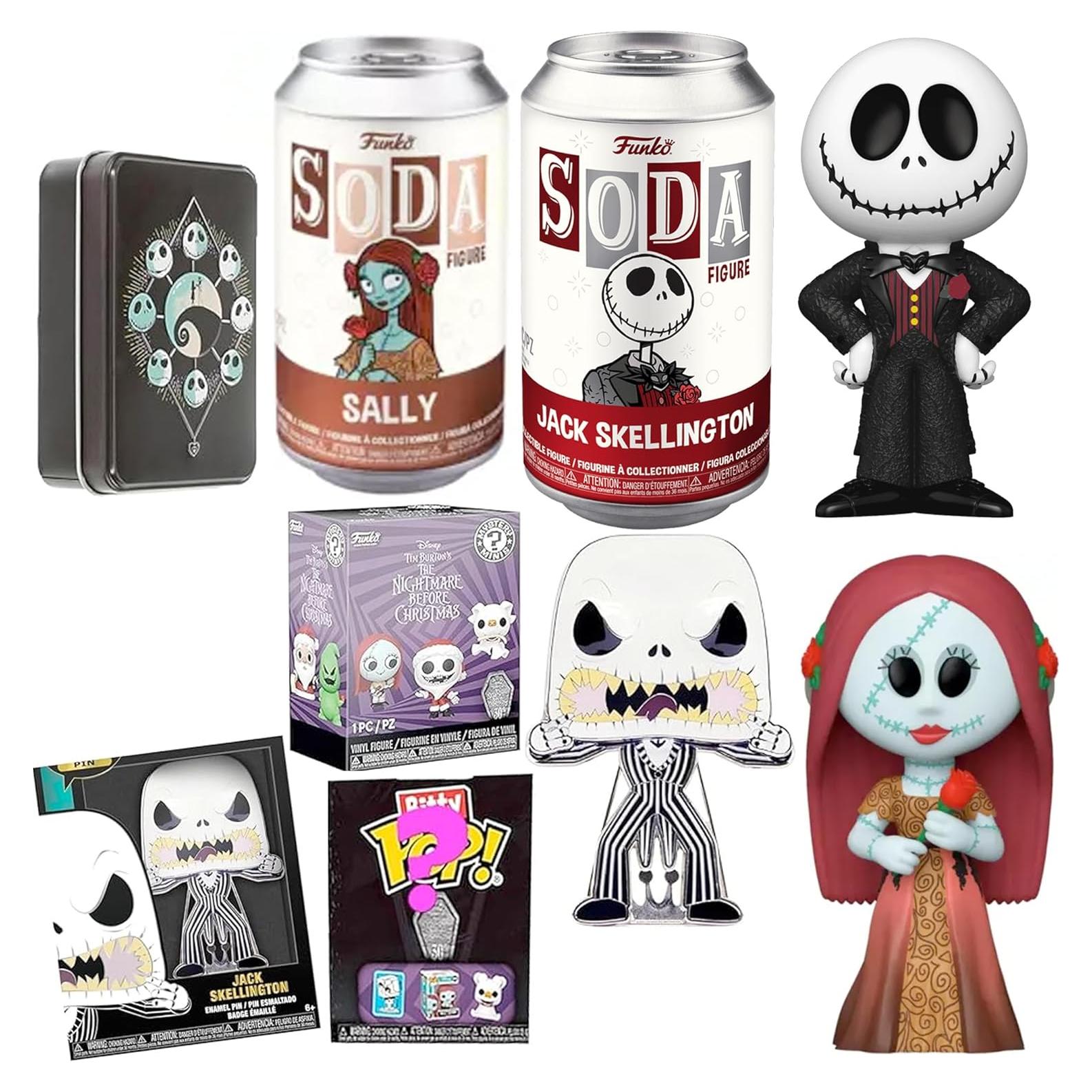 Figura Coleccionable Pesadilla Antes de Navidad Funko 6 Piezas