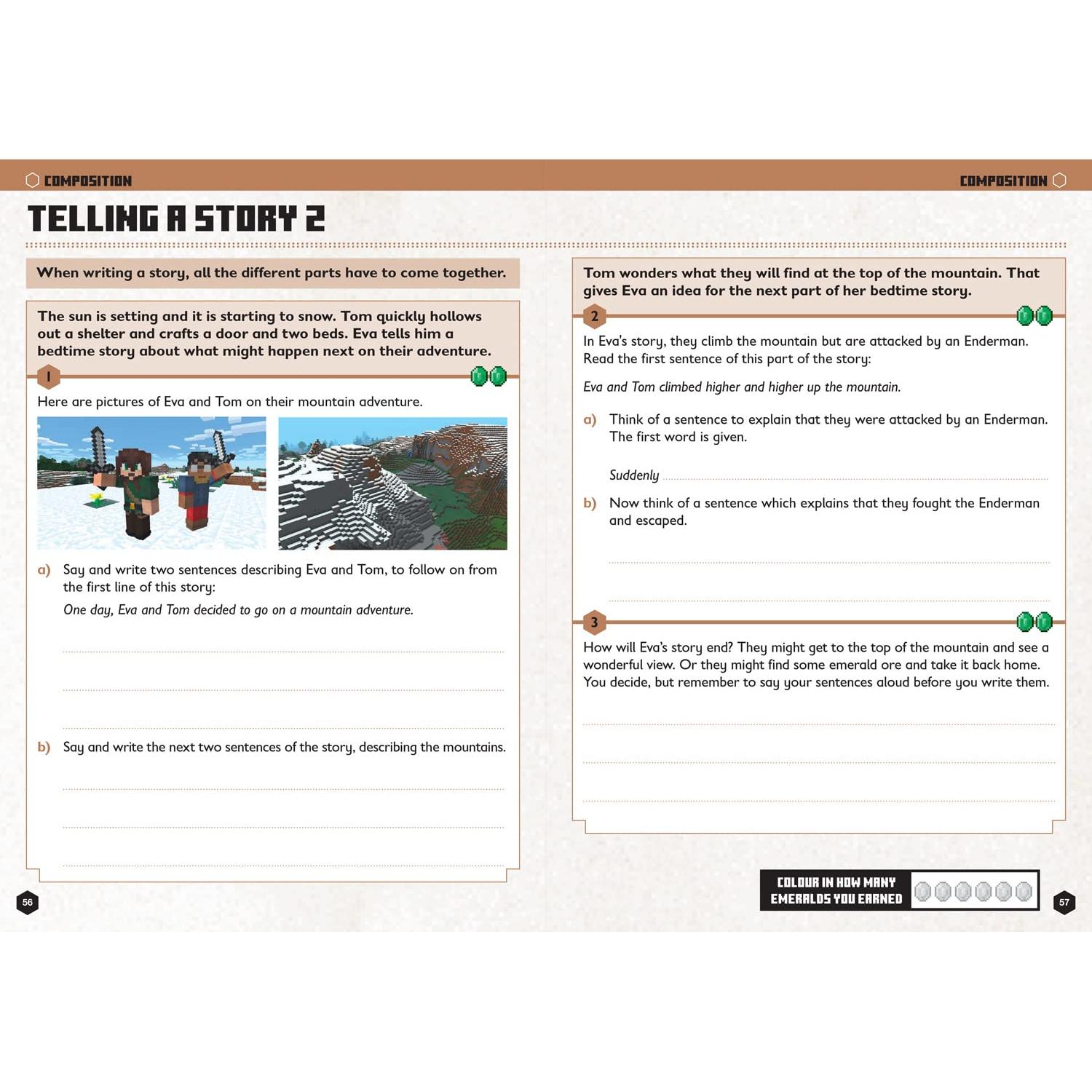 Minecraft English Ages 5-6: Official Workbook (Minecraft Education)