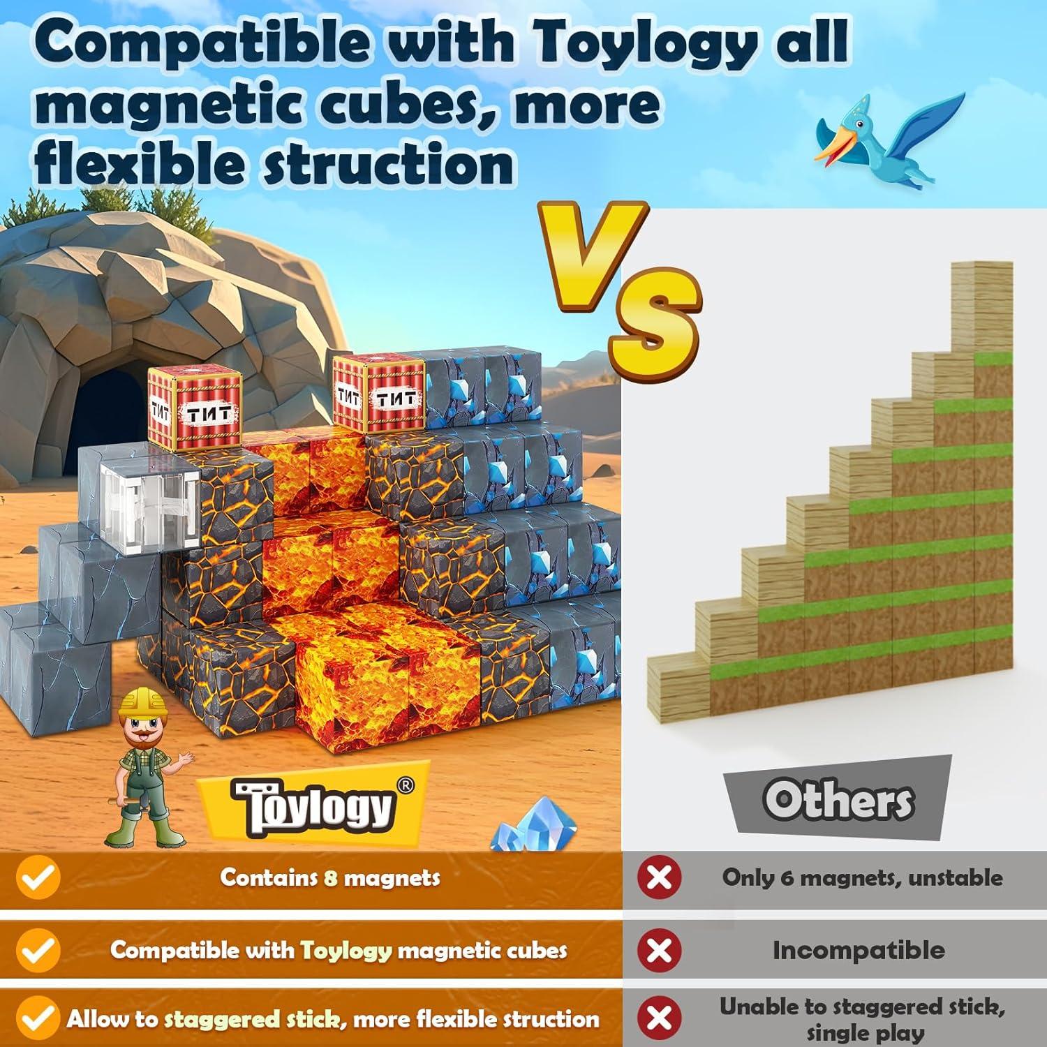 Bloques Magnéticos Toylogy 100 Piezas Mundo Jurásico Espada