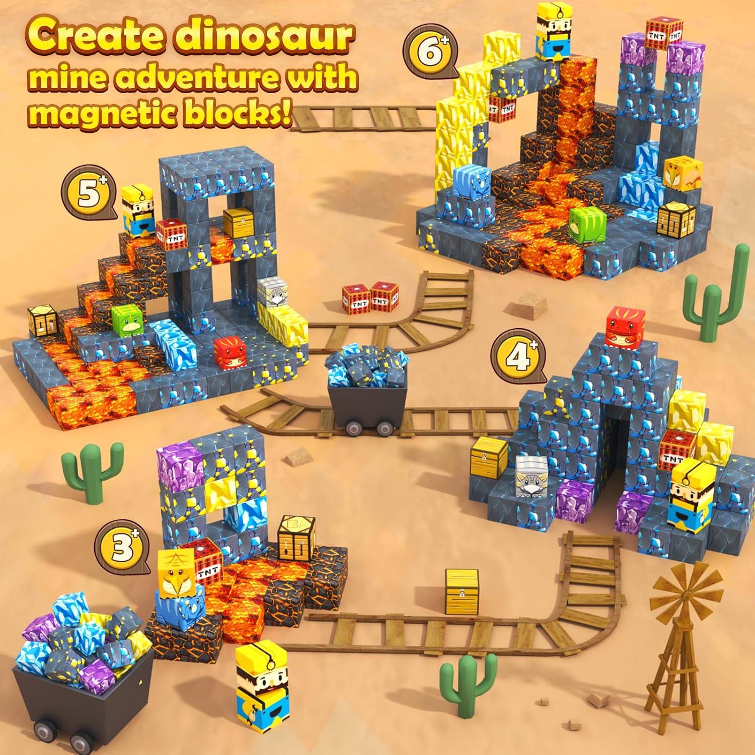 Bloques Magnéticos Toylogy 100 Piezas Mundo Jurásico Espada