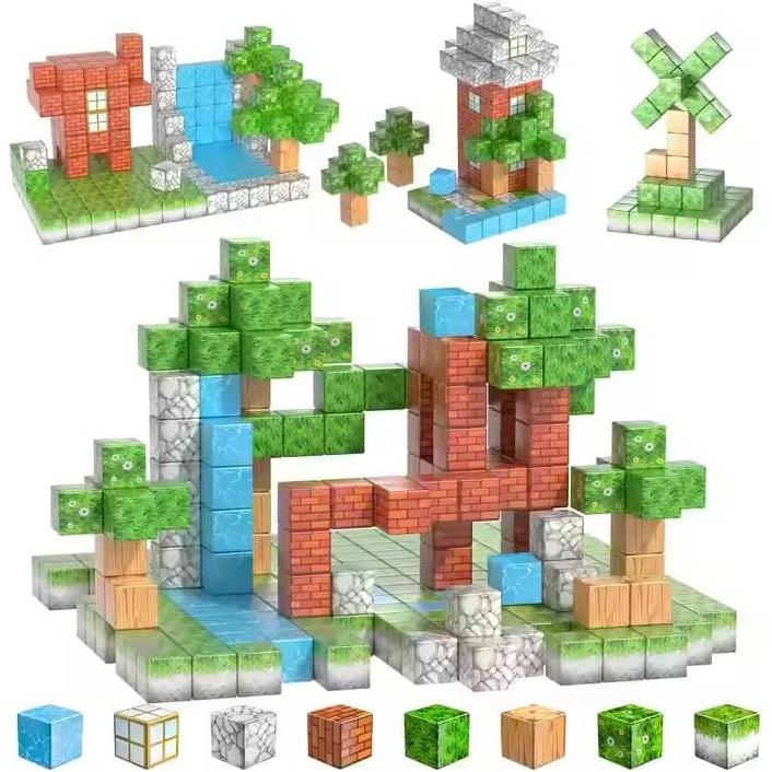 Bloques Magnéticos 103PCS Shenzen - Juguetes STEM 6.35cm