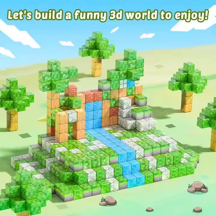 Bloques Magnéticos 103PCS Shenzen - Juguetes STEM 6.35cm