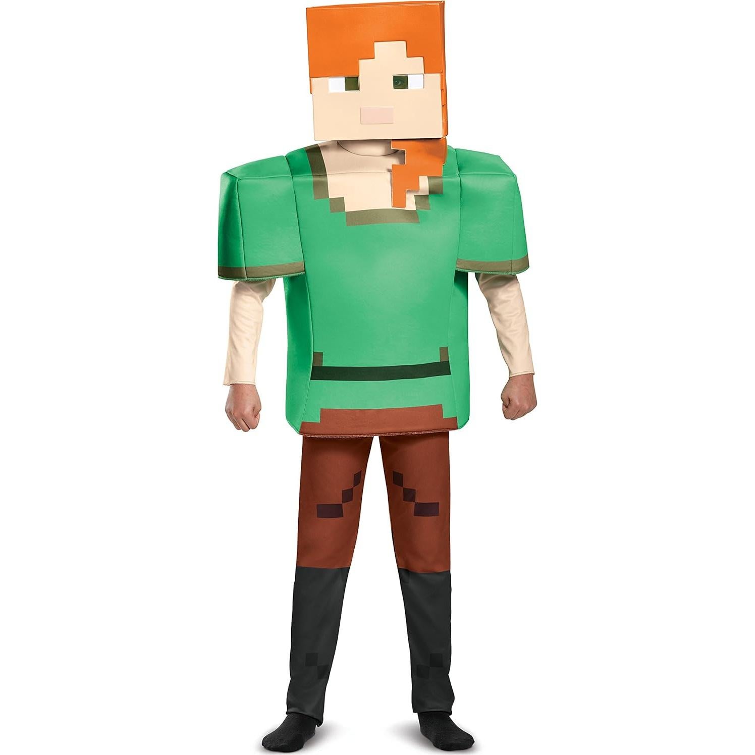 Disfraz Alex Deluxe Minecraft para Niños - Talla Grande (10-12 años)