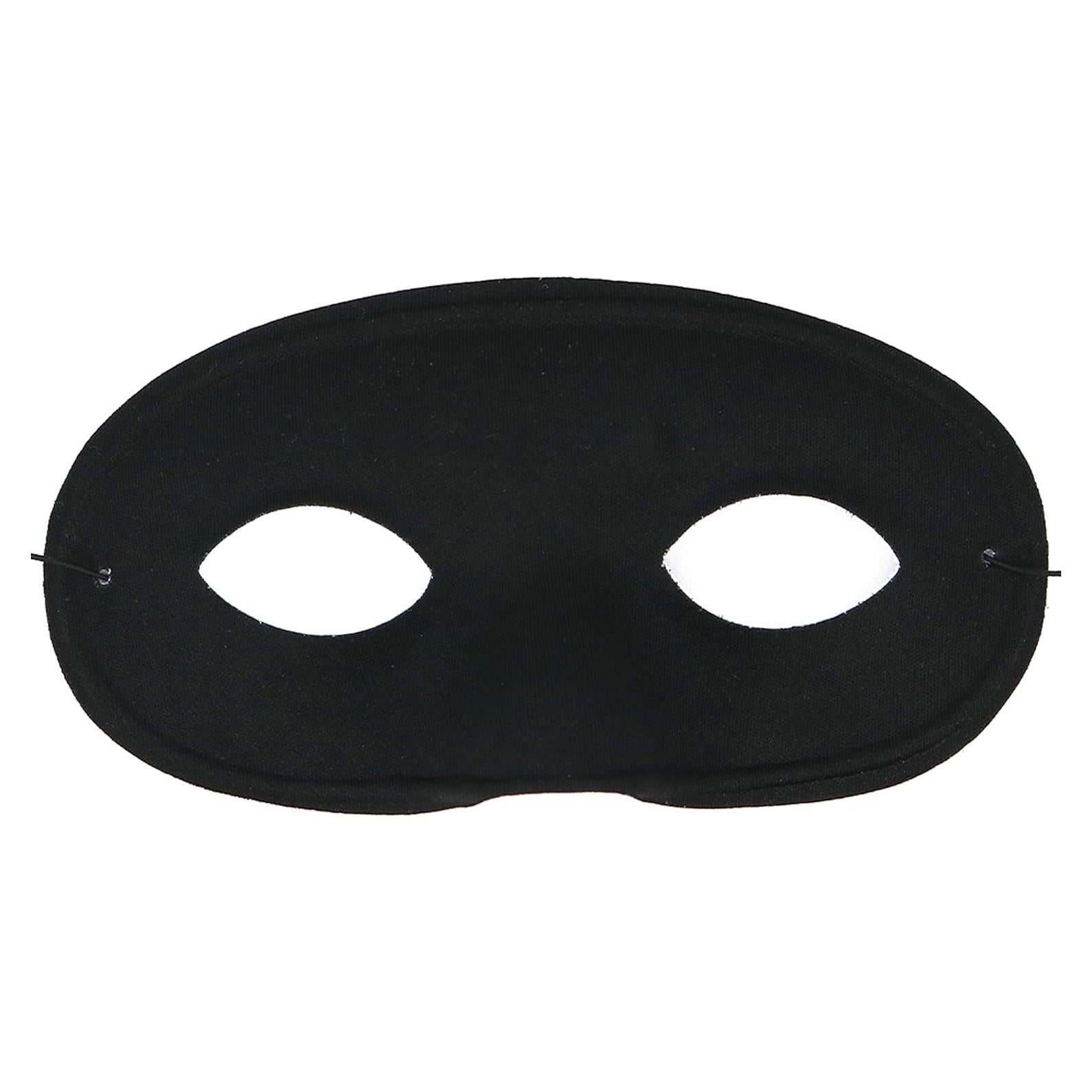 Máscara de Ojos Negra Skeleteen para Disfraces - Unisex