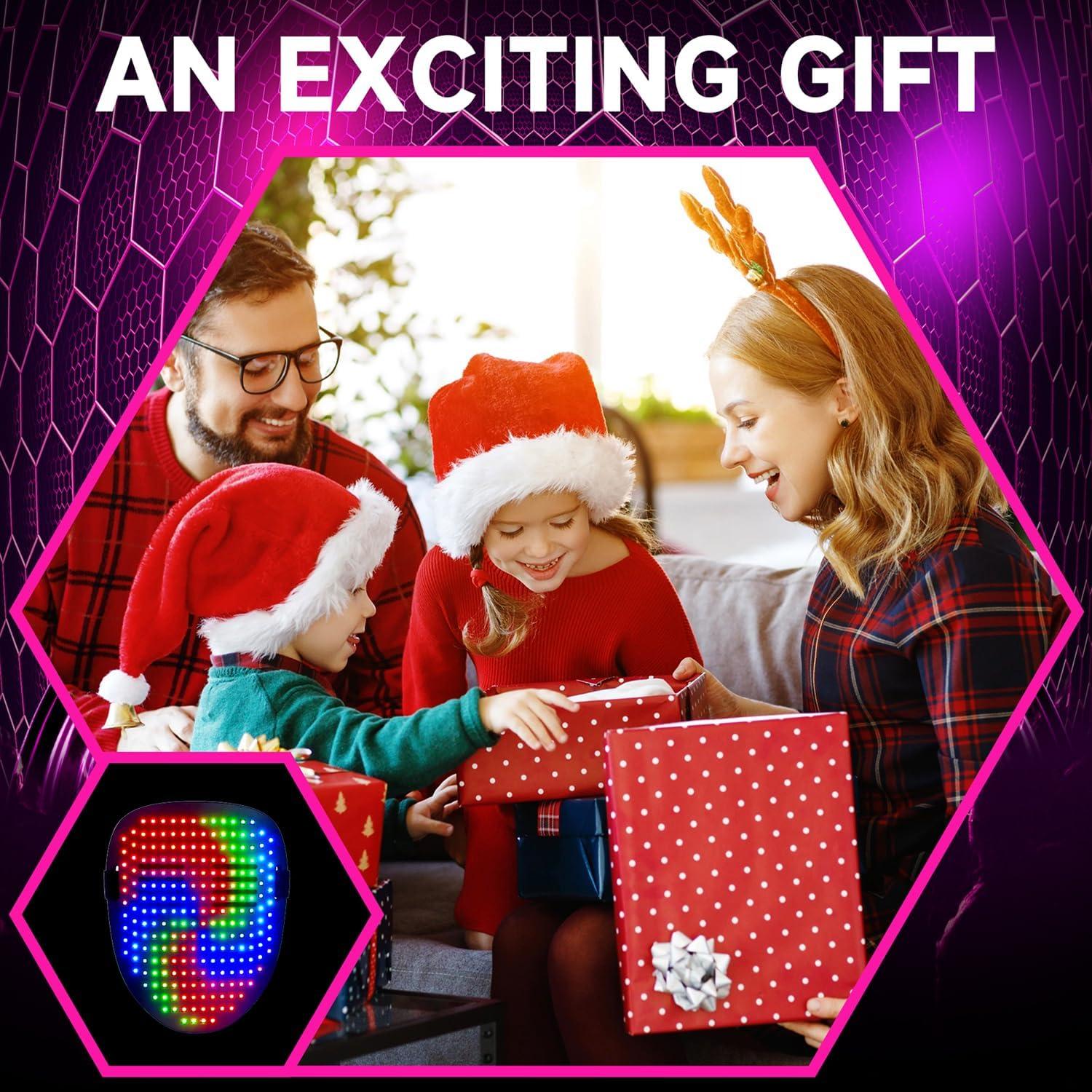 Máscara LED Funler Mini con Control por Gestos - 50 Patrones