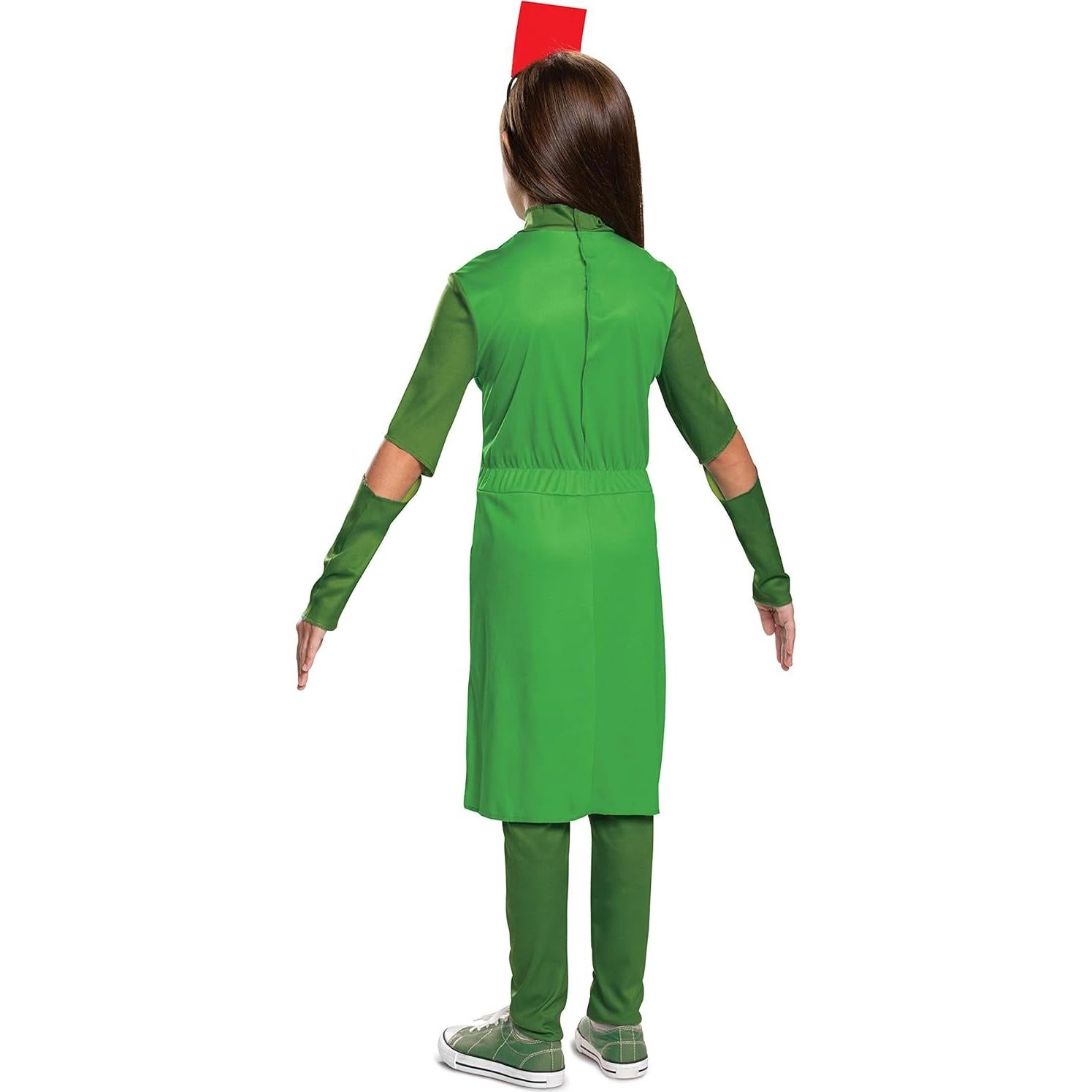 Disfraz Minecraft Creeper Niña Verde M (7-8 años)