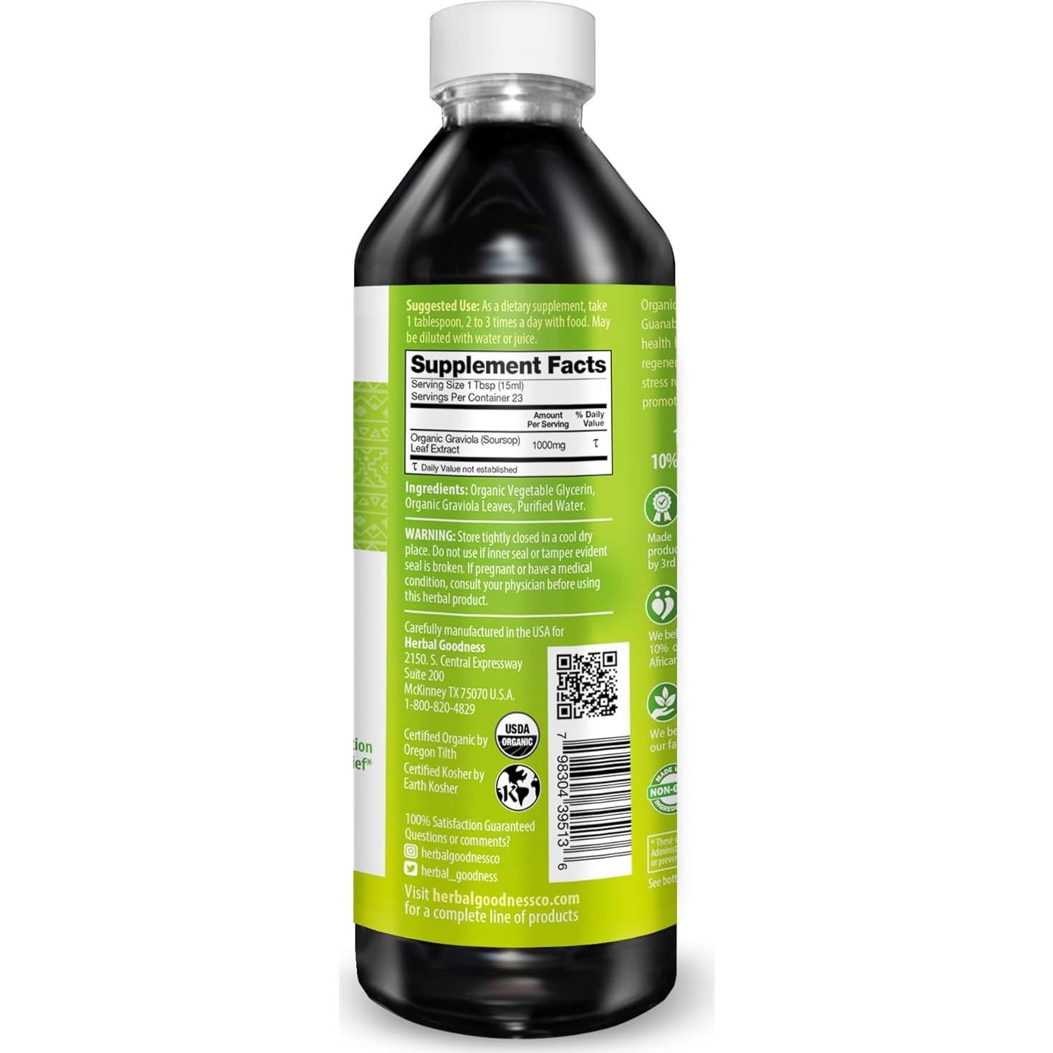 Extracto de Hoja de Graviola Herbal Goodness 15X 12x355ml