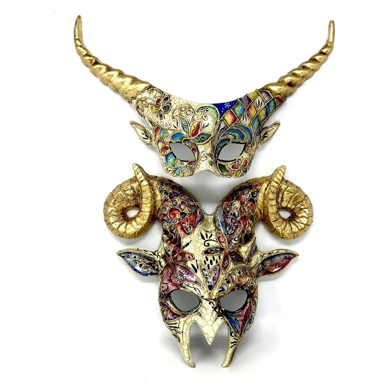 Máscara de Carnaval Steampunk Unisex Oro Rame para Halloween