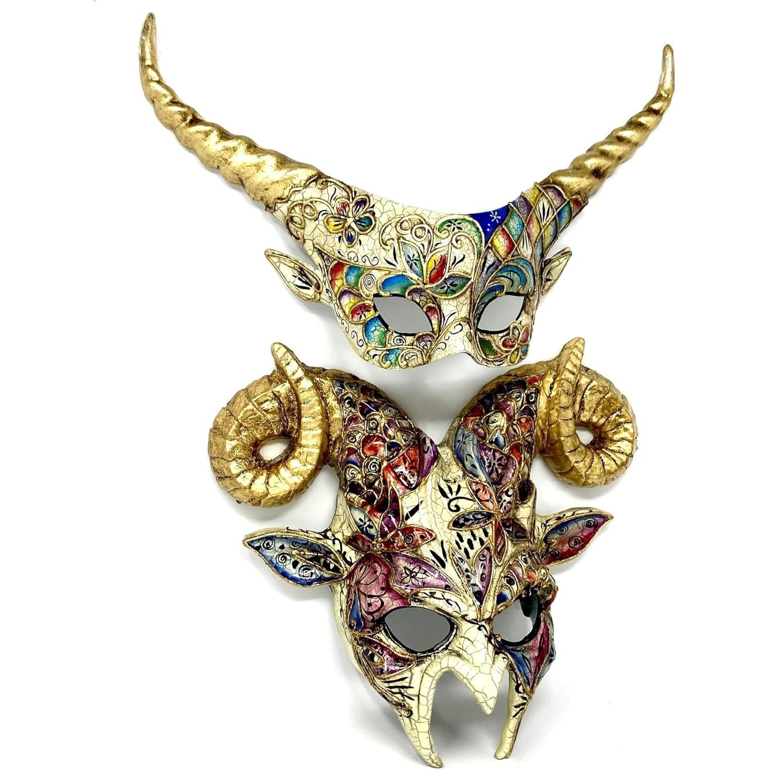 Máscara de Carnaval Steampunk Unisex Oro Rame para Halloween