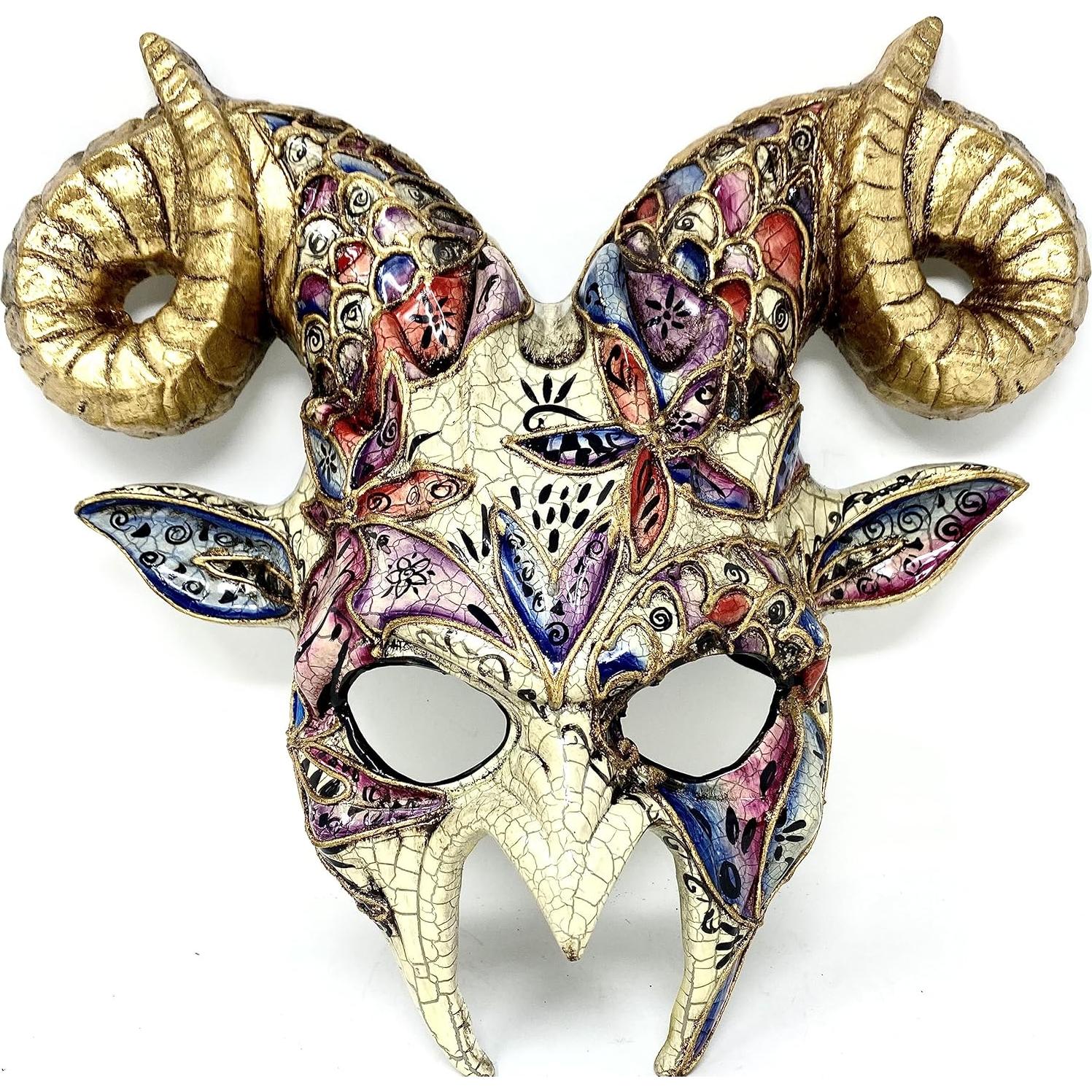 Máscara de Carnaval Steampunk Unisex Oro Rame para Halloween