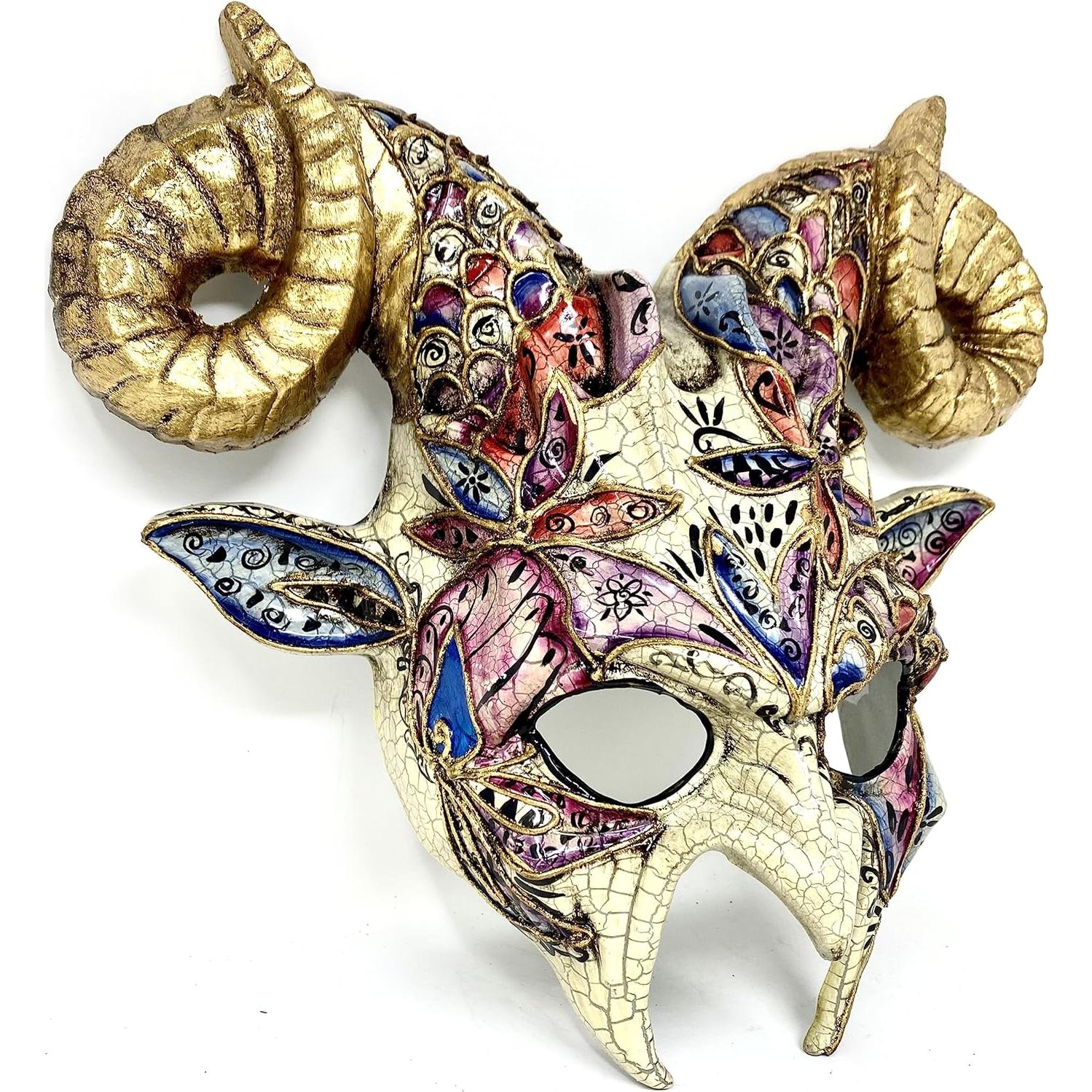 Máscara de Carnaval Steampunk Unisex Oro Rame para Halloween