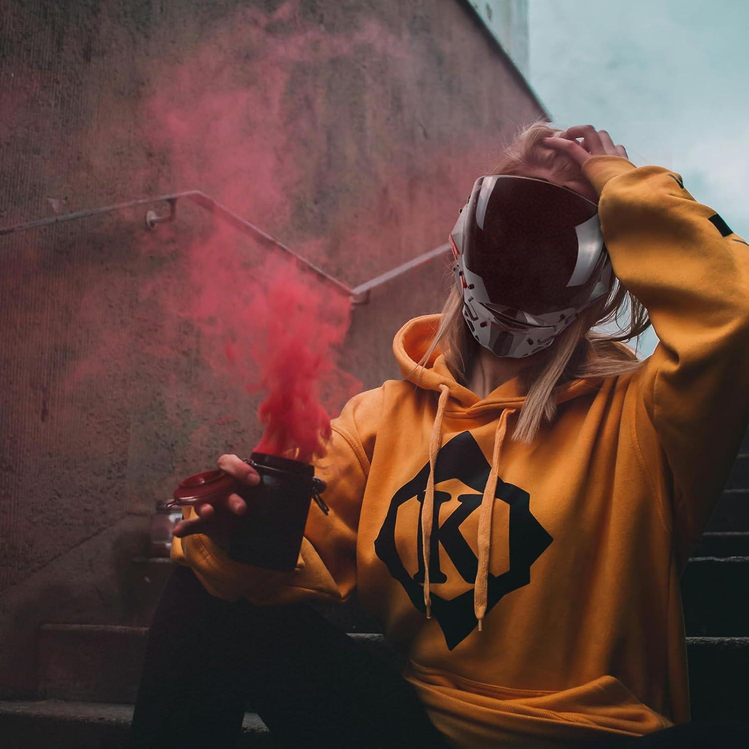 Máscara Punk Futurista LED para Adultos - Estilo Ciberespacio