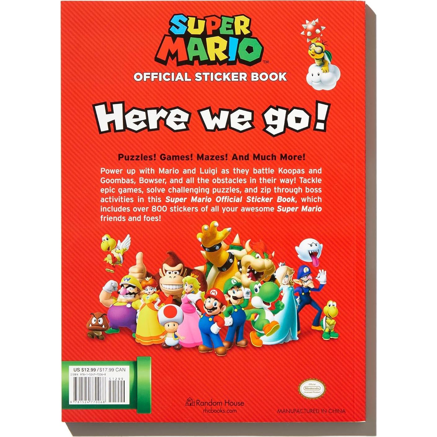 Super Mario Official Sticker Book (Nintendo®): Over 800 Stickers!
