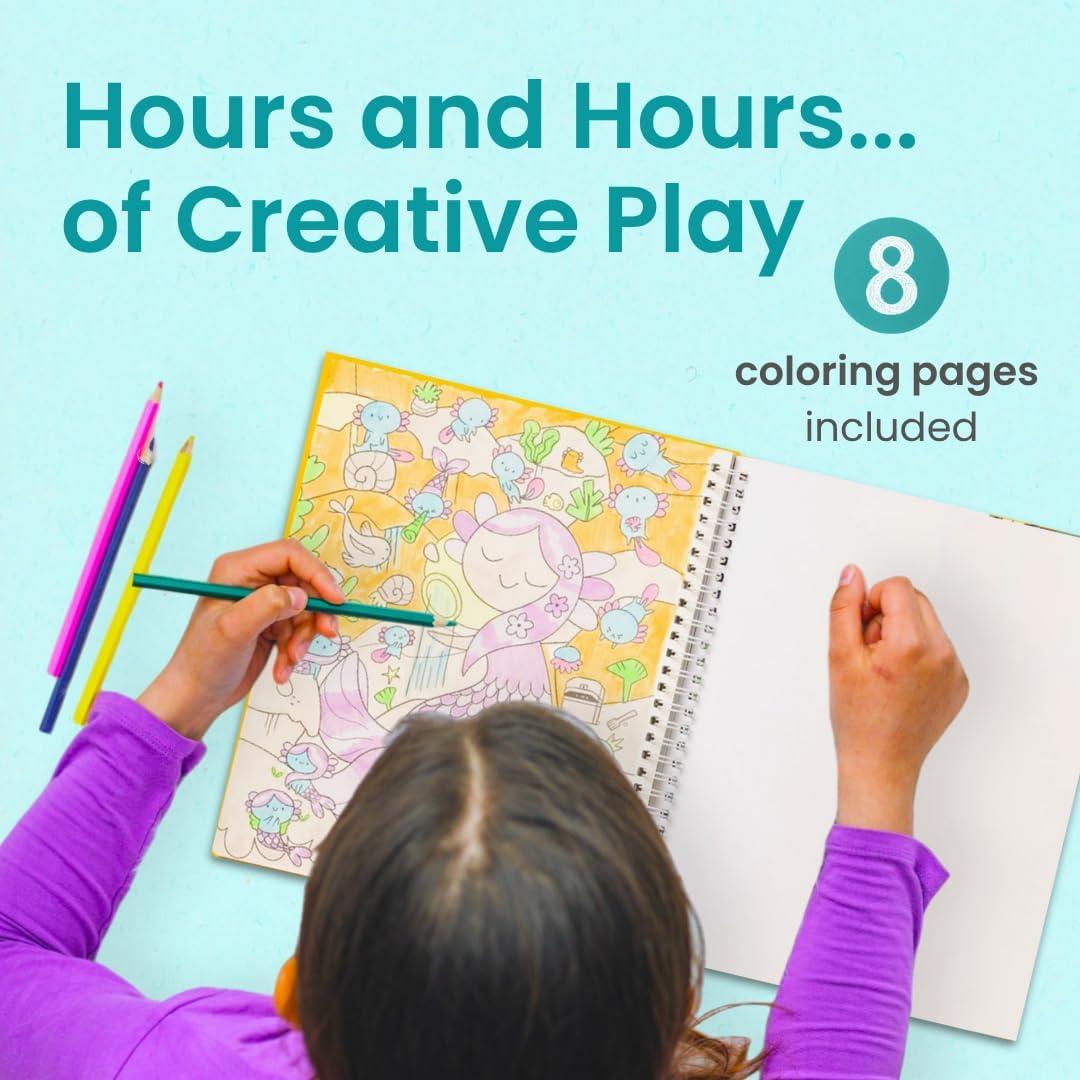 Libro de Stickers Axolotl Cupkin - 300 Stickers y 8 Escenas