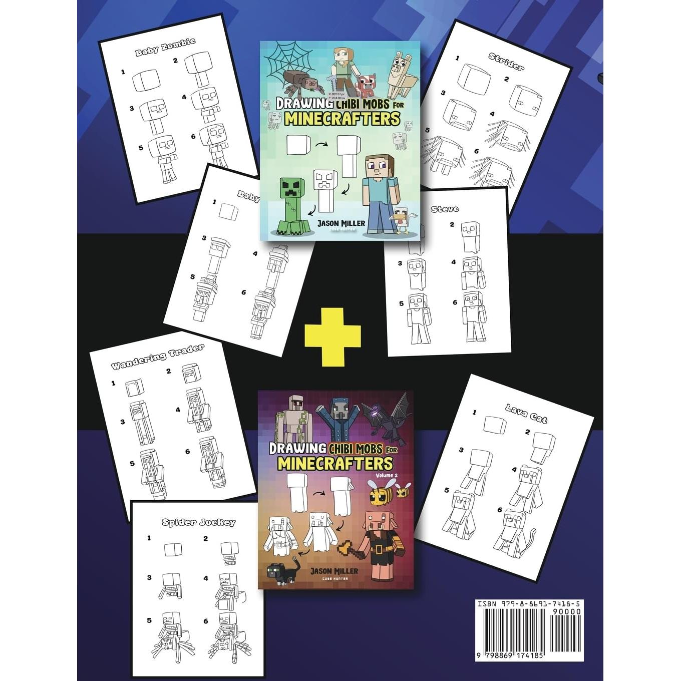 The Big Book of Drawing Chibi Mobs for Minecrafters: Learn to Draw 100 Chibi Mobs: Step-by-Step Guide Included (Unofficial Minecraft Activity Book for Kids)