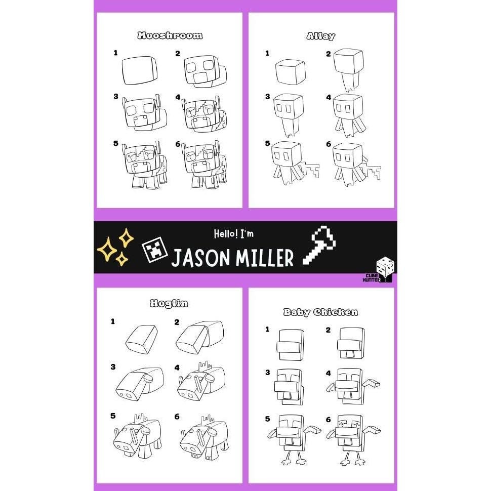 The Big Book of Drawing Chibi Mobs for Minecrafters: Learn to Draw 100 Chibi Mobs: Step-by-Step Guide Included (Unofficial Minecraft Activity Book for Kids)