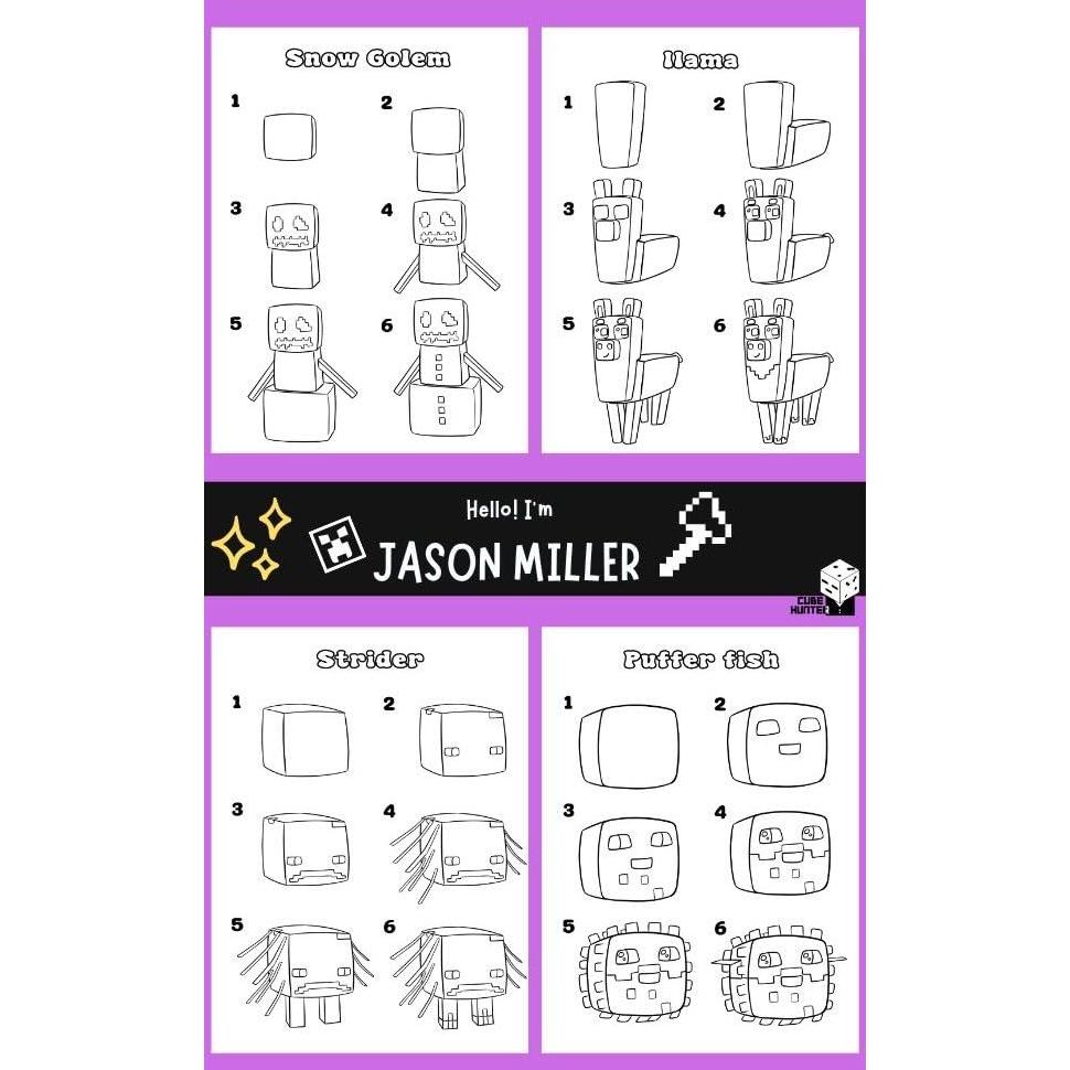 The Big Book of Drawing Chibi Mobs for Minecrafters: Learn to Draw 100 Chibi Mobs: Step-by-Step Guide Included (Unofficial Minecraft Activity Book for Kids)