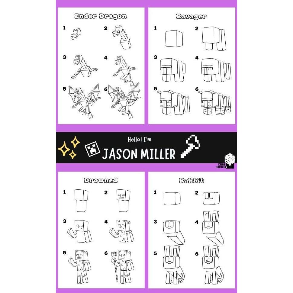 The Big Book of Drawing Chibi Mobs for Minecrafters: Learn to Draw 100 Chibi Mobs: Step-by-Step Guide Included (Unofficial Minecraft Activity Book for Kids)