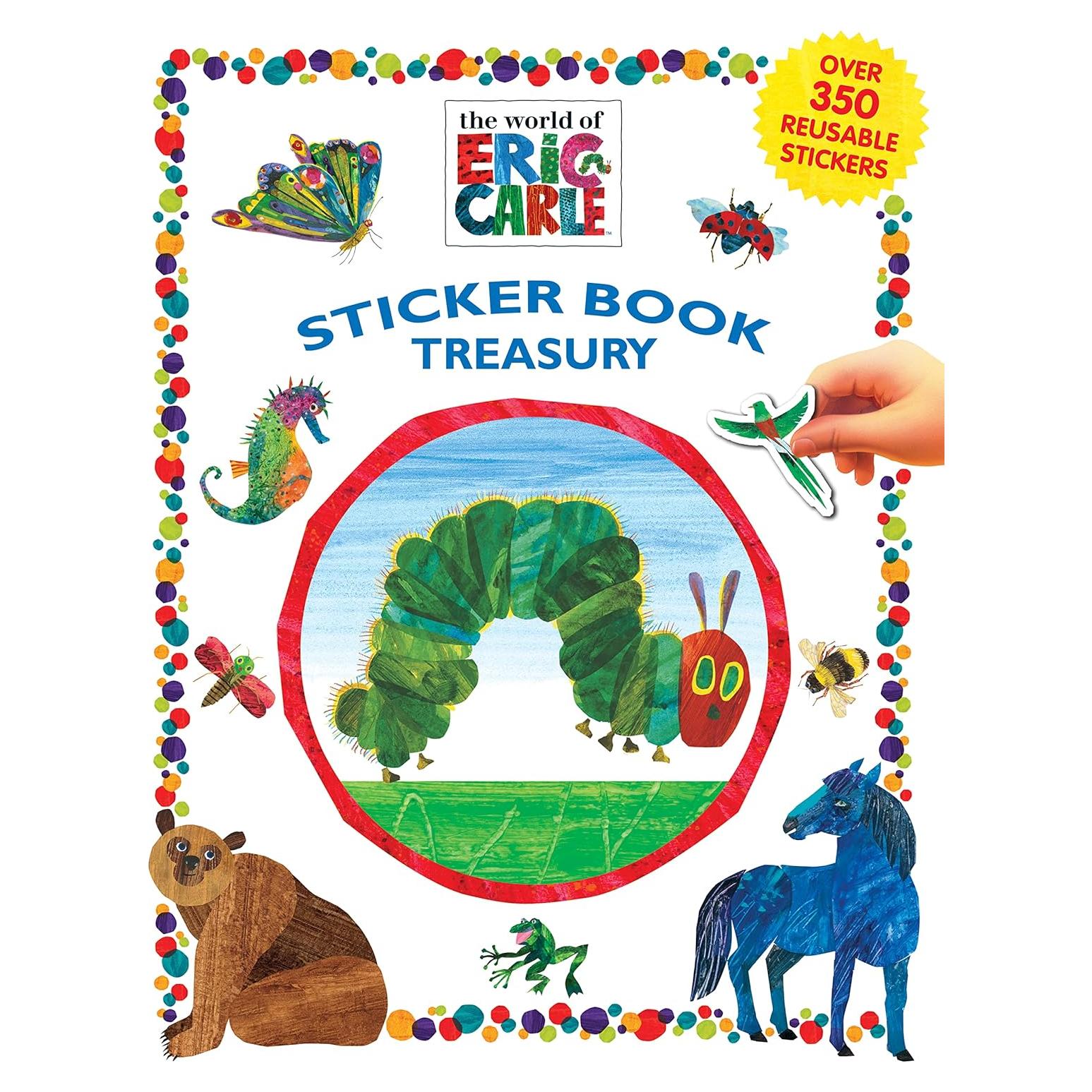 The World of Eric Carle Sticker Book Treasury - Activity Books for kids, 350 reusable stickers, 96 pages of fun