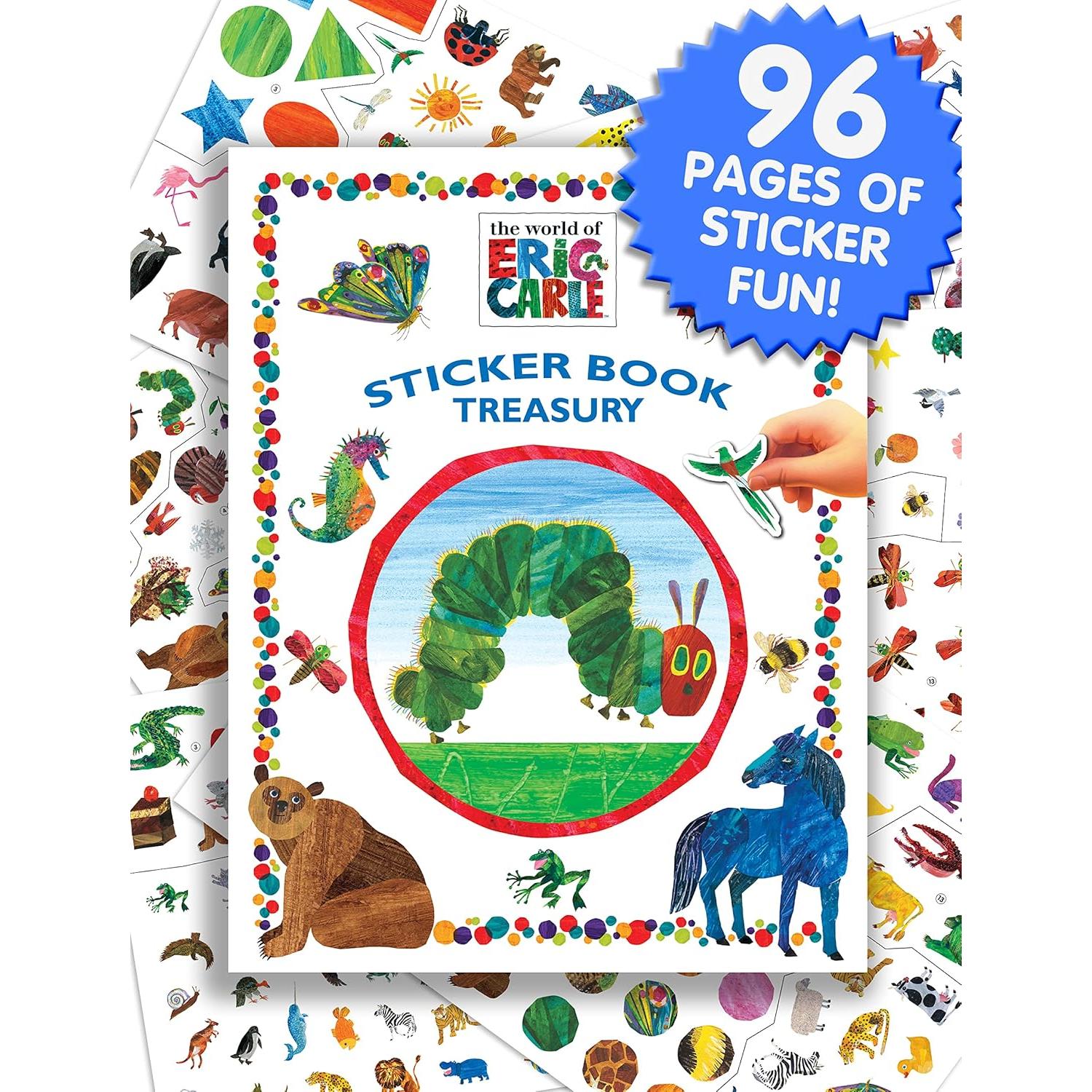 The World of Eric Carle Sticker Book Treasury - Activity Books for kids, 350 reusable stickers, 96 pages of fun
