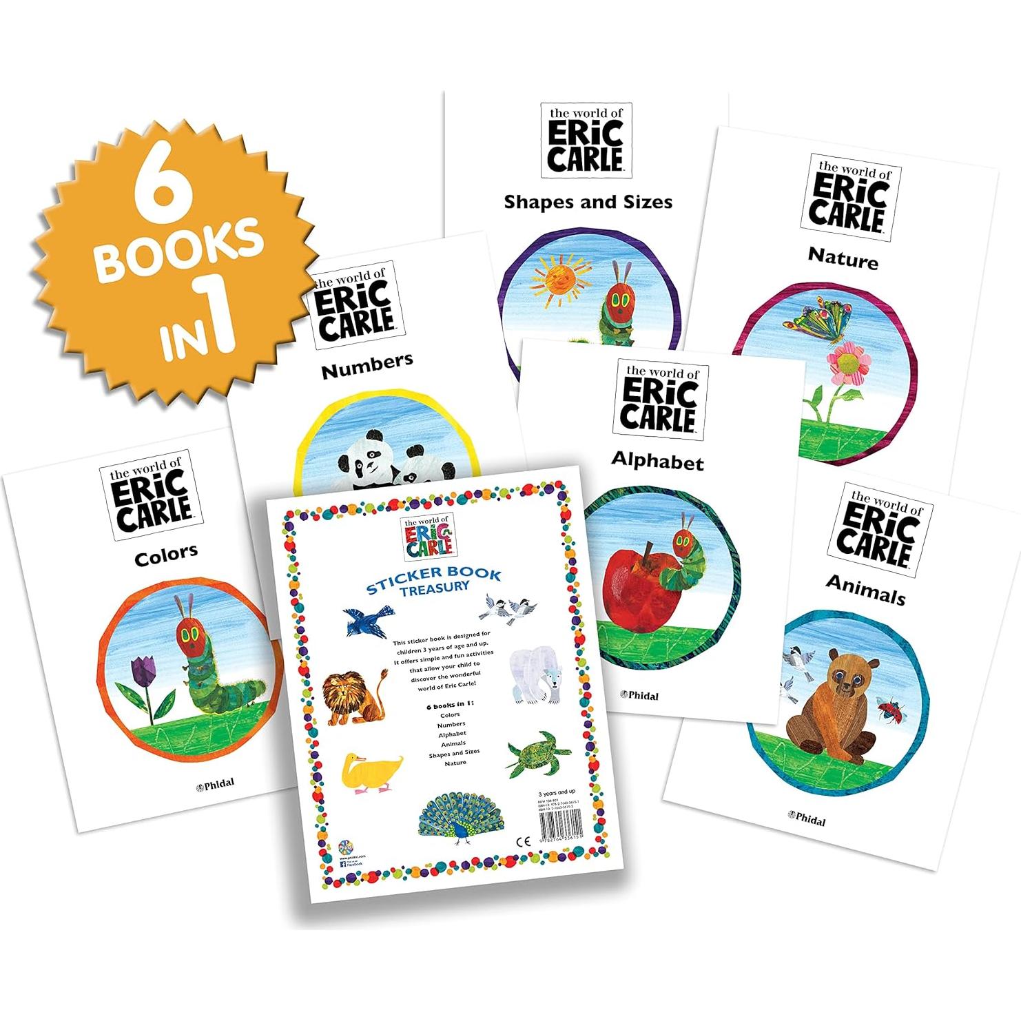 The World of Eric Carle Sticker Book Treasury - Activity Books for kids, 350 reusable stickers, 96 pages of fun