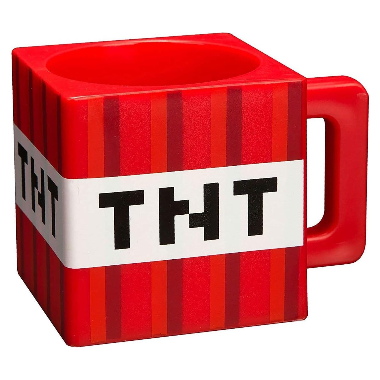 Taza de Bloque TNT Minecraft 290 ml Plástico Multicolor