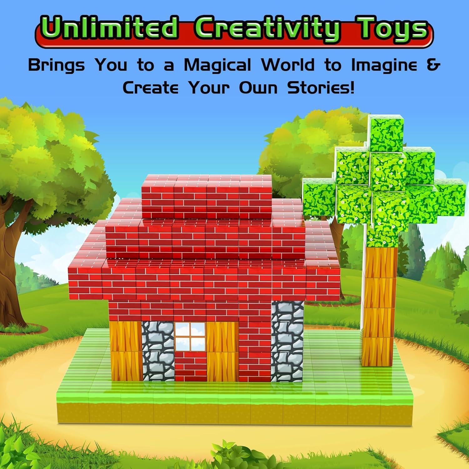 Bloques Magnéticos Kinhzrude 120PCS Juguete Educativo 3+ Años